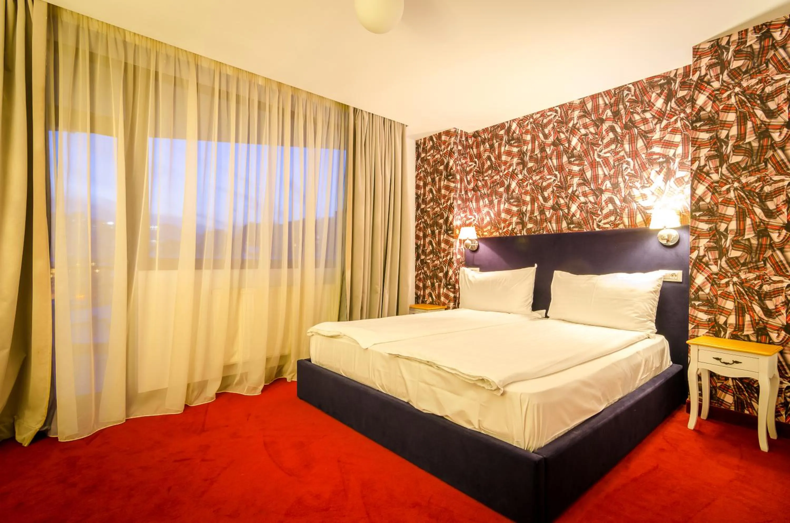 Bed in Apart Hotel Vlad Tepes