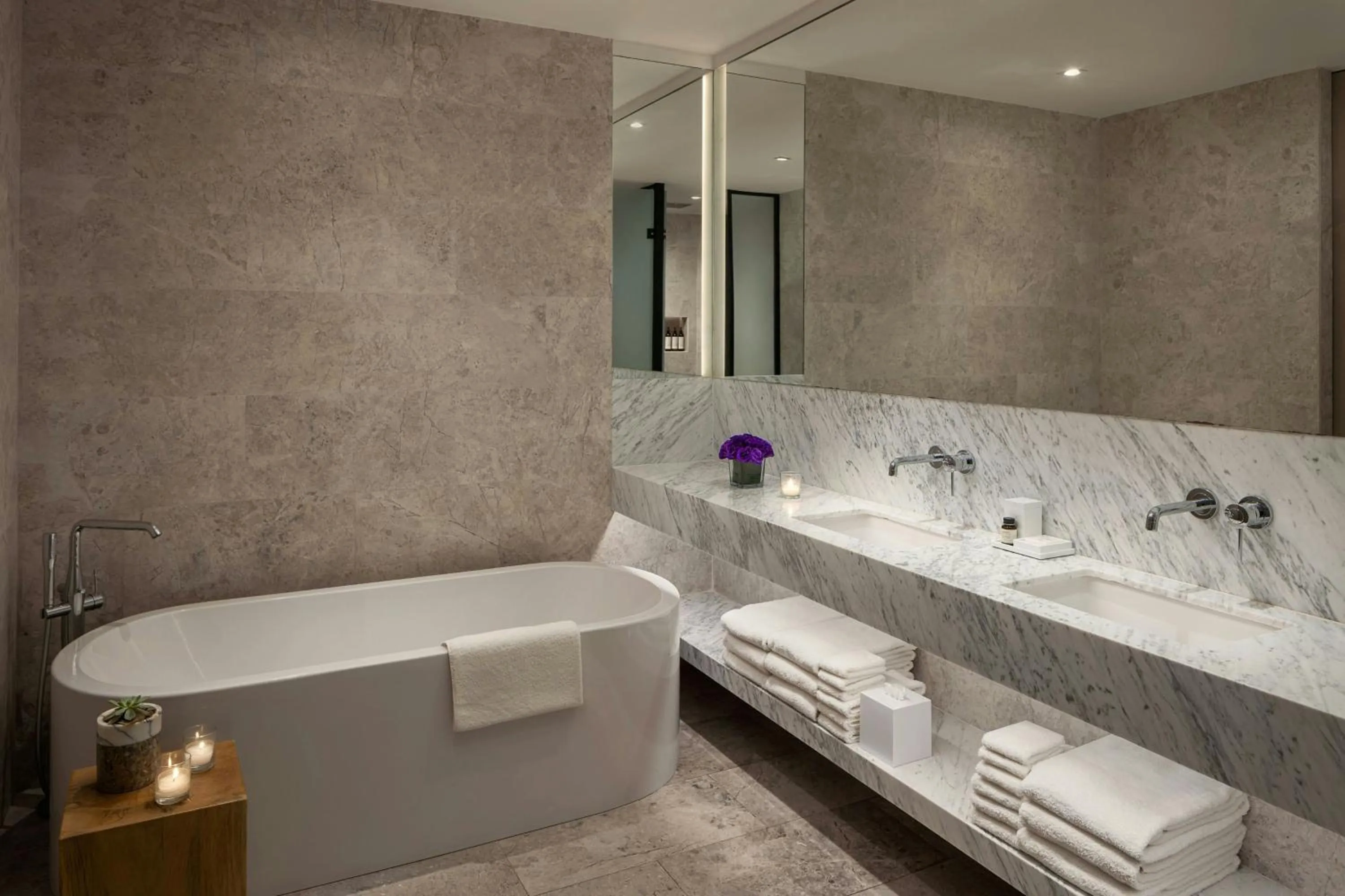 Bathroom in The Bodrum EDITION