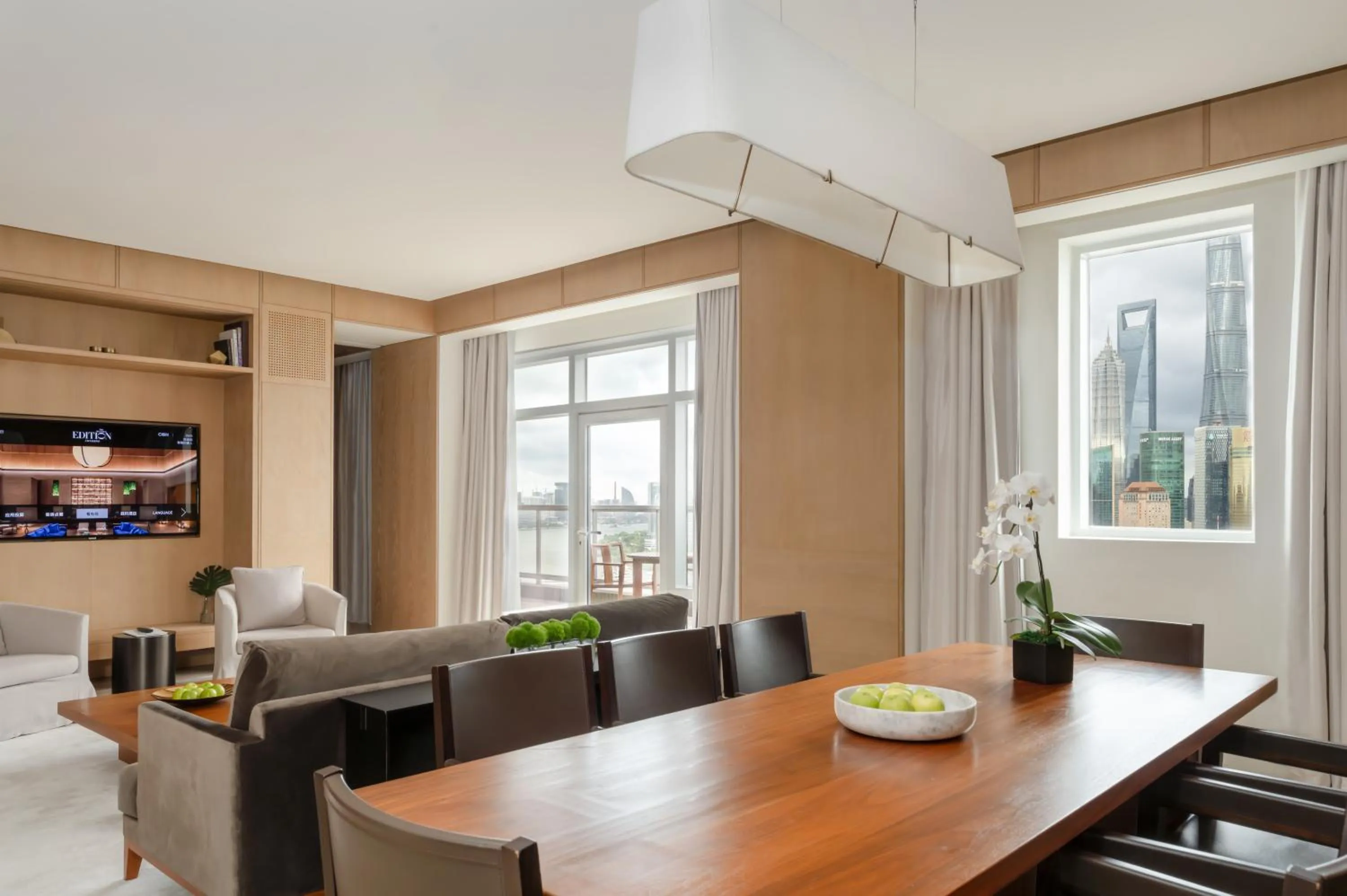 Living room in The Shanghai EDITION