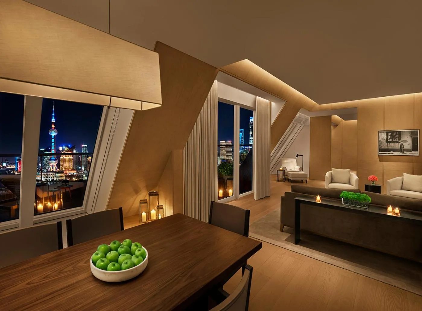 Living room in The Shanghai EDITION