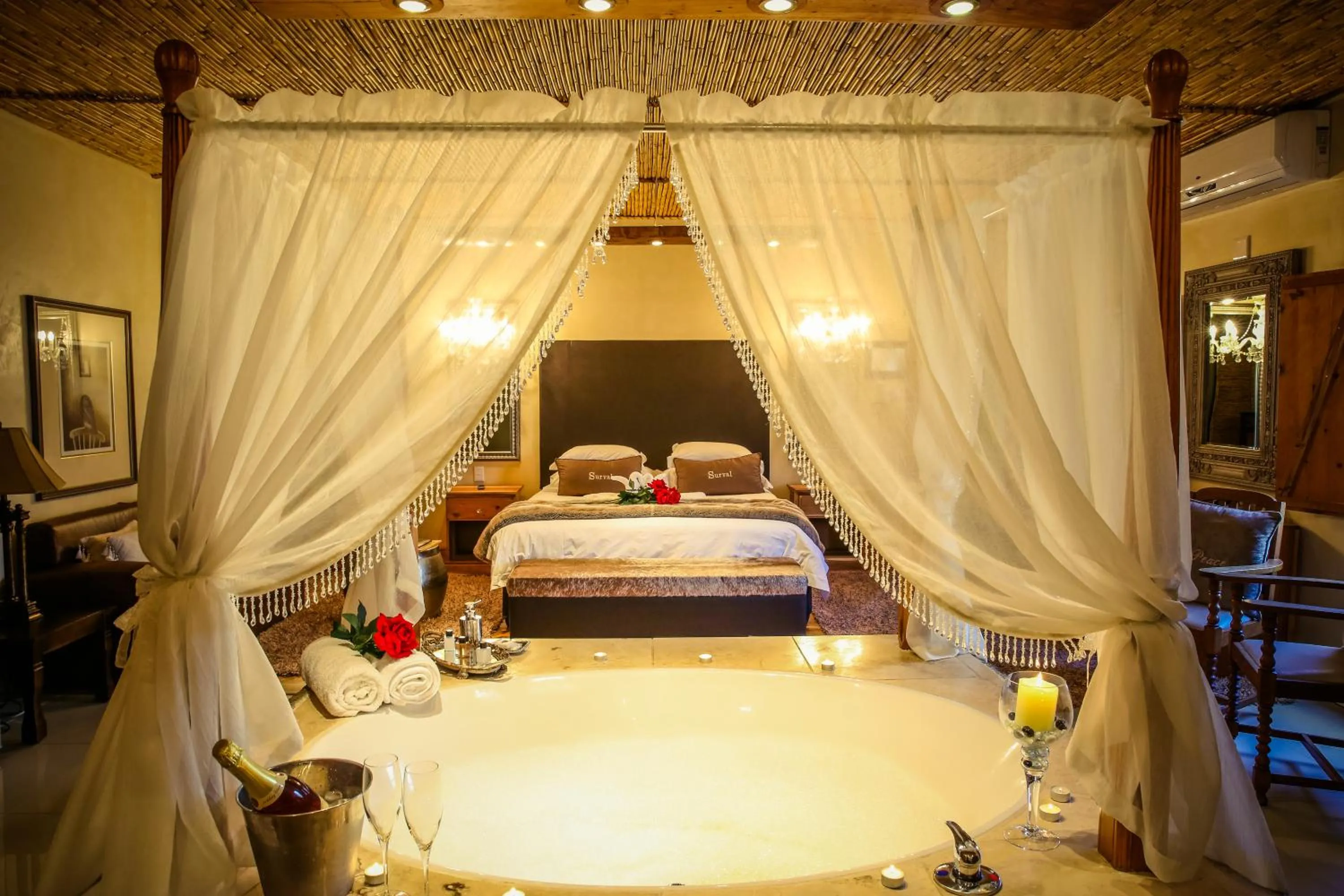 Bathroom, Bed in Surval Boutique Olive Estate