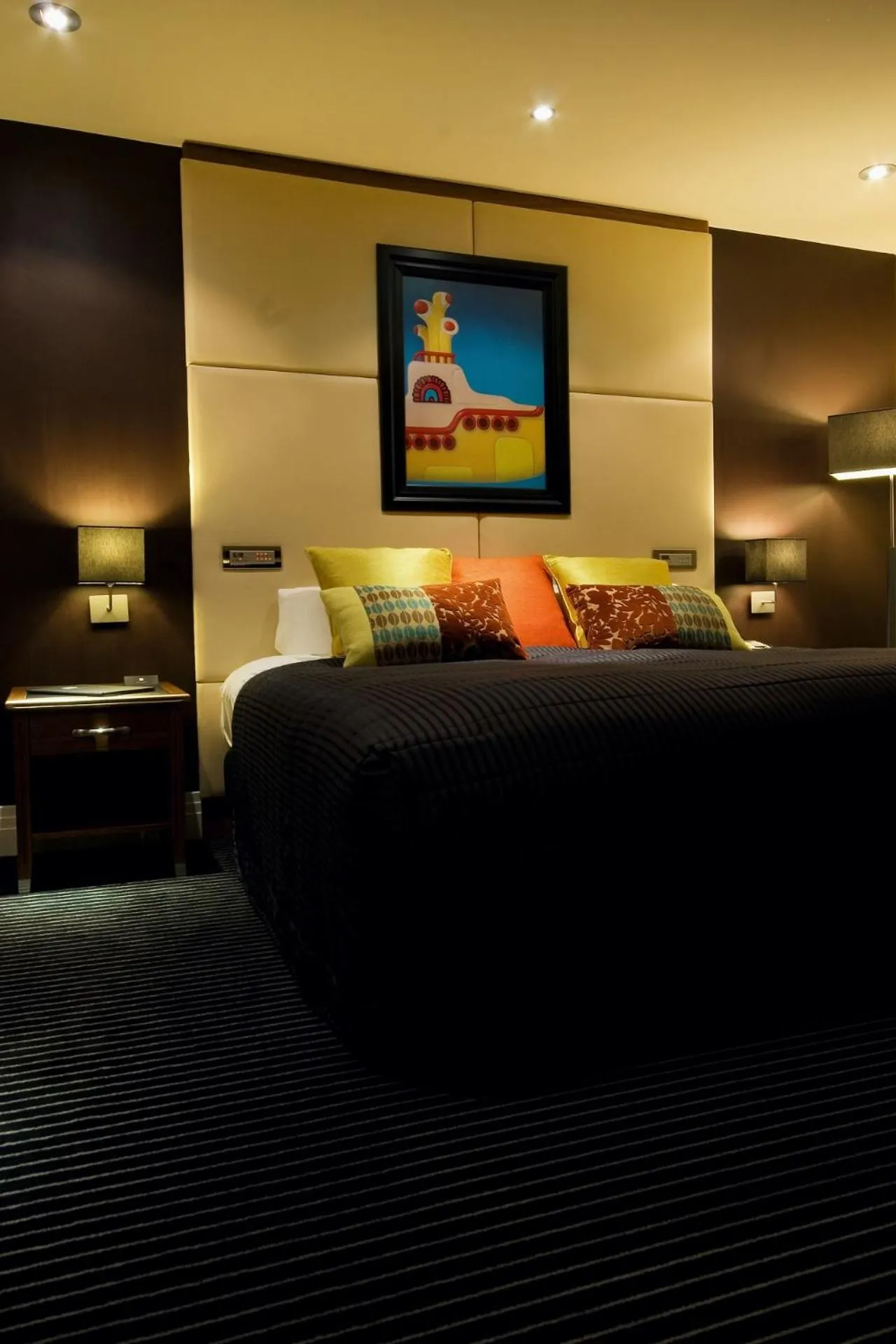 Bedroom, Bed in Hard Days Night Hotel