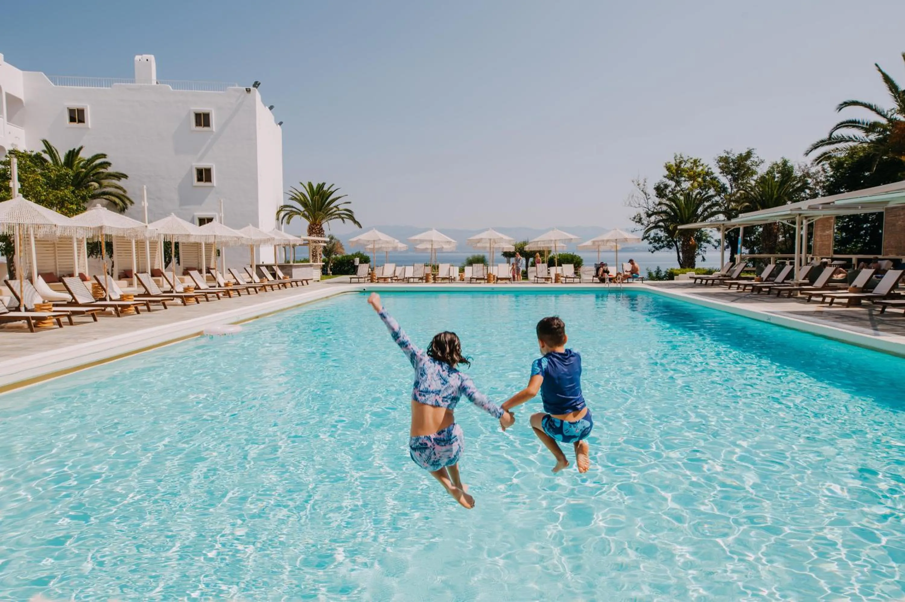 Swimming pool in Brown Beach Chalkida Resort, a member of Brown Hotels