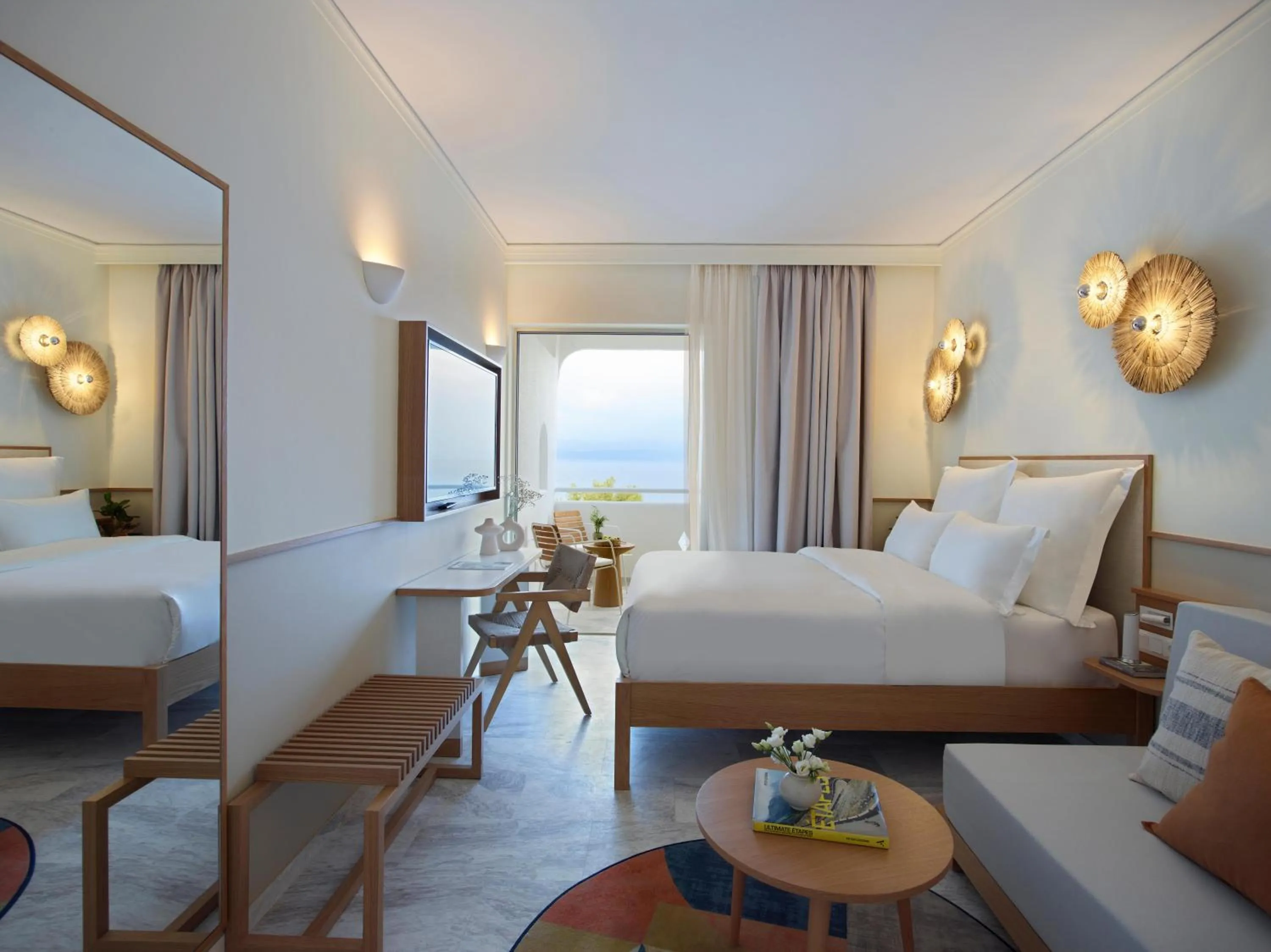 Photo of the whole room, Bed in Brown Beach Chalkida Resort, a member of Brown Hotels