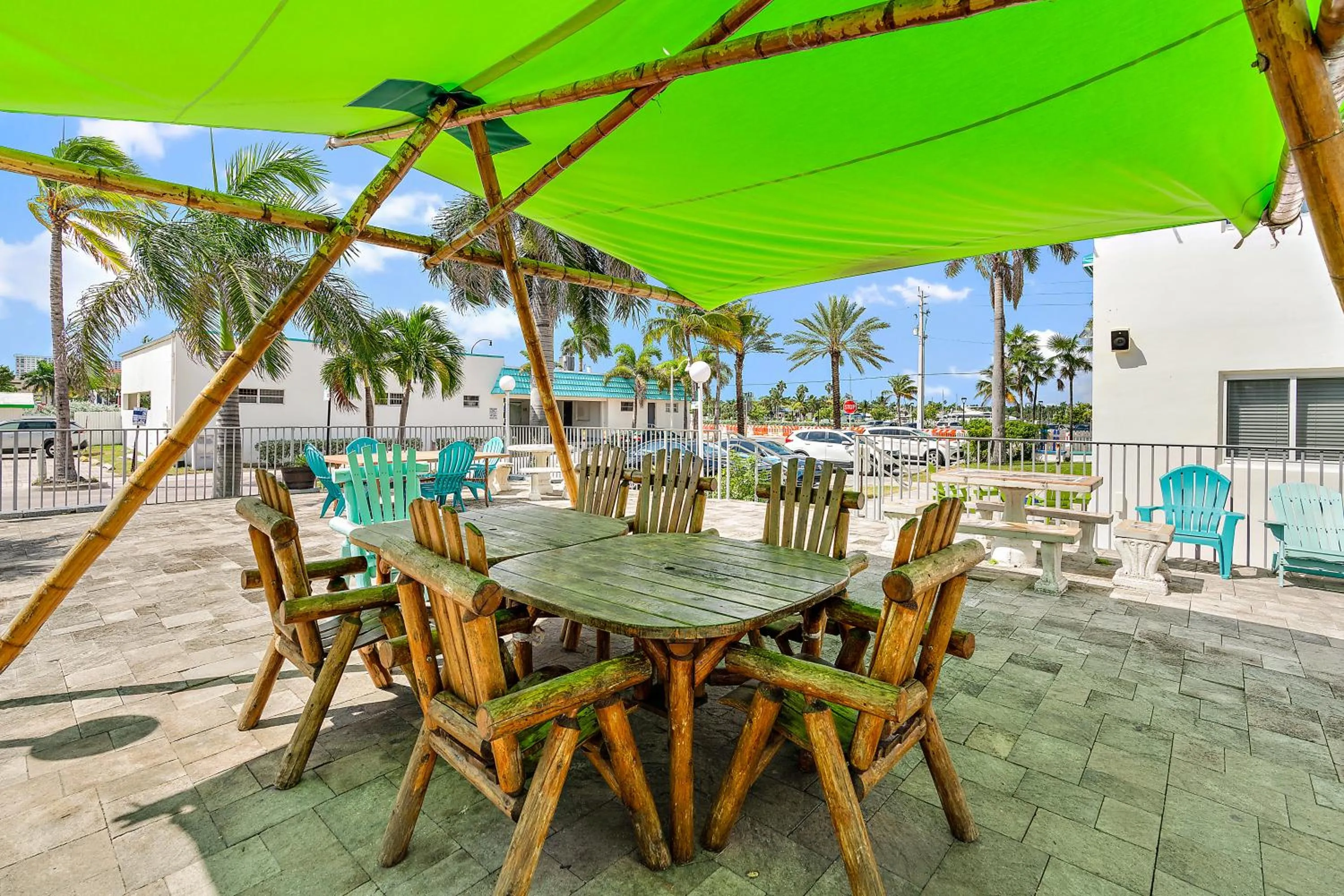 Patio in Hollywood Beachside Boutique Suite