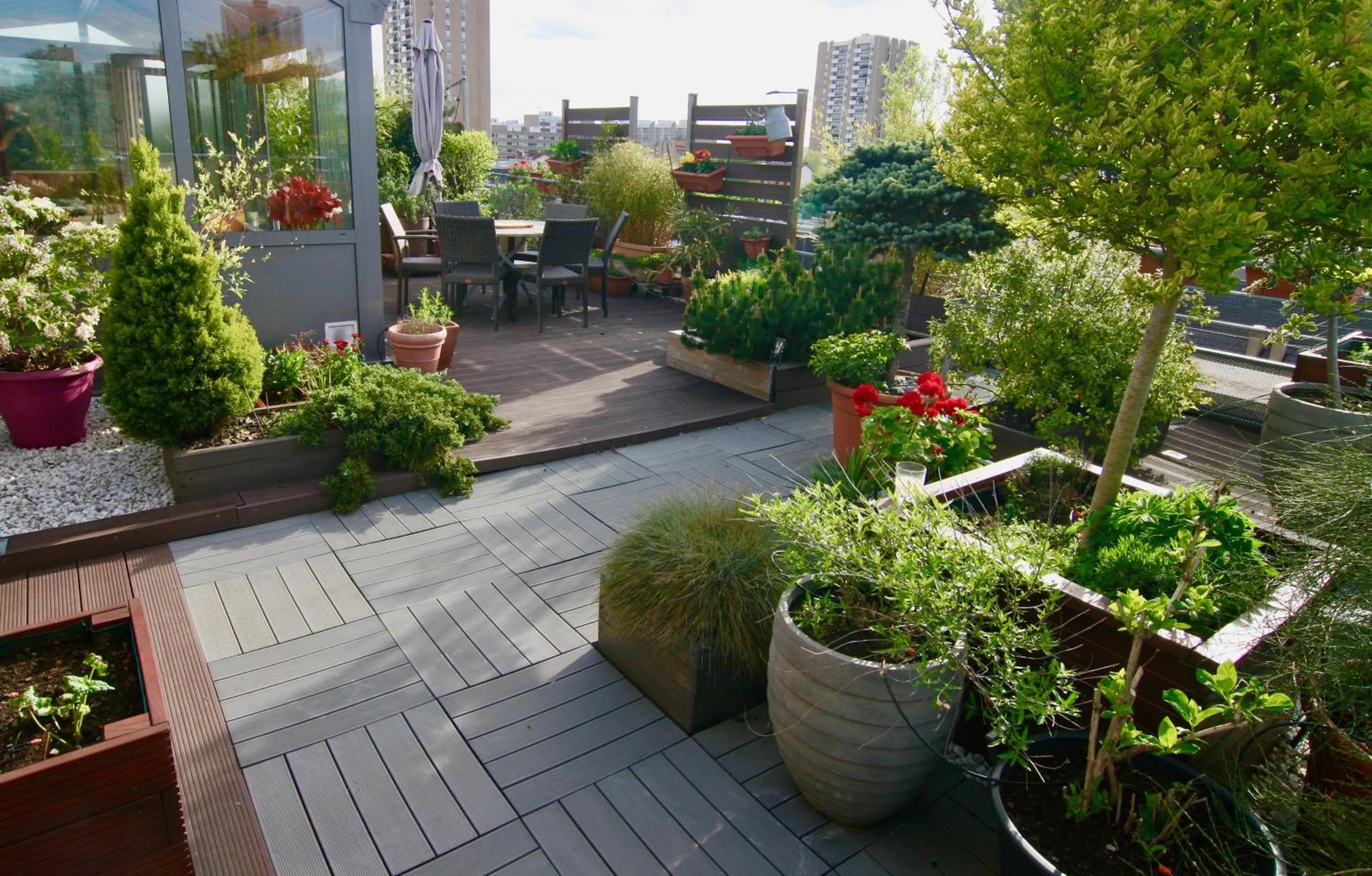 Patio in bibou's room Paris