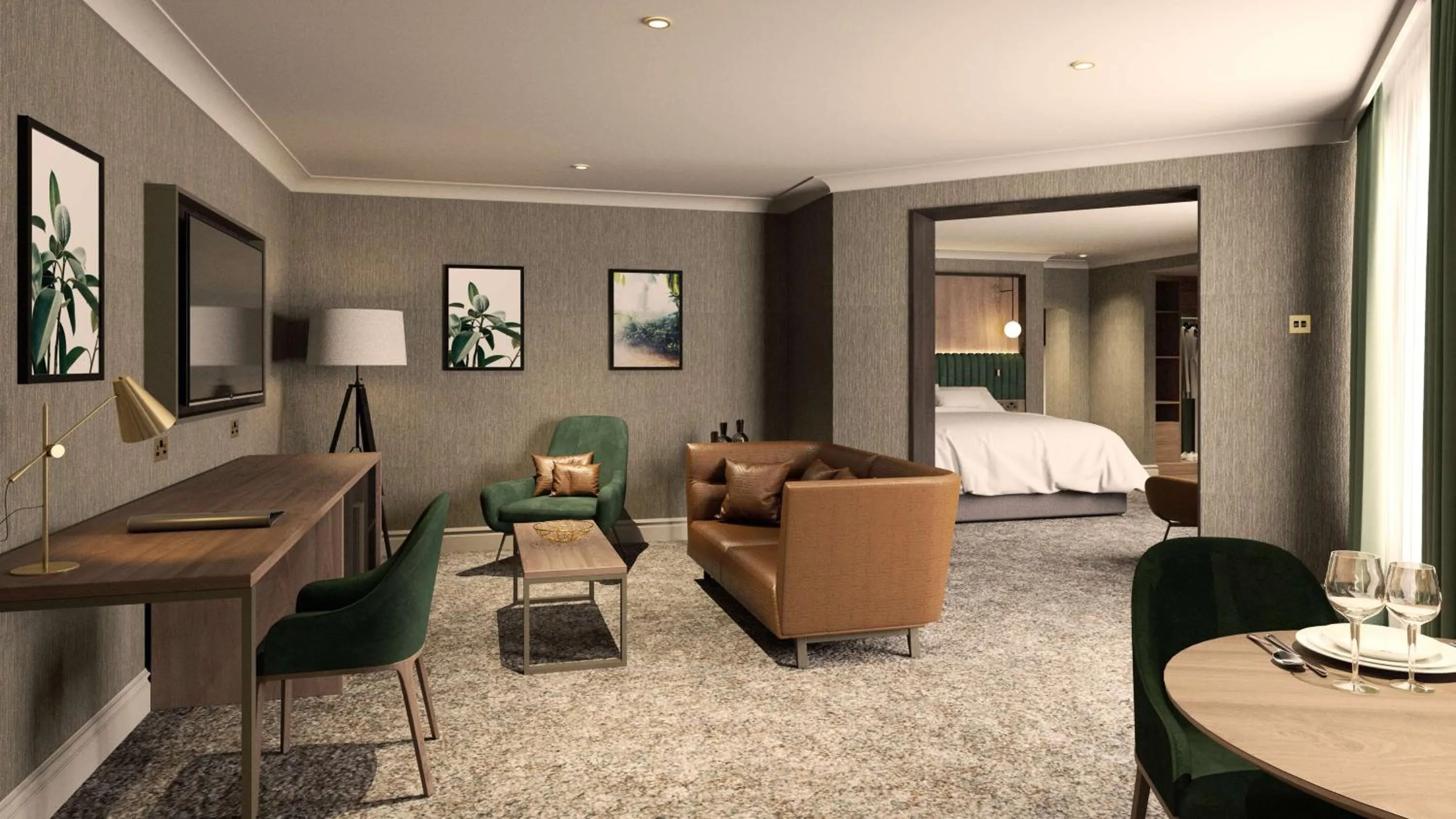 TV and multimedia, Bed in Doubletree by Hilton Belfast Templepatrick