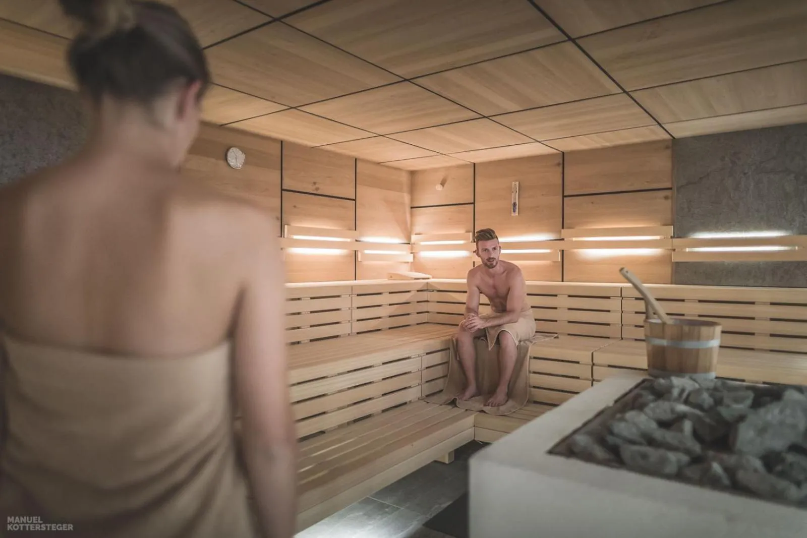 Sauna in Molaris Lodge