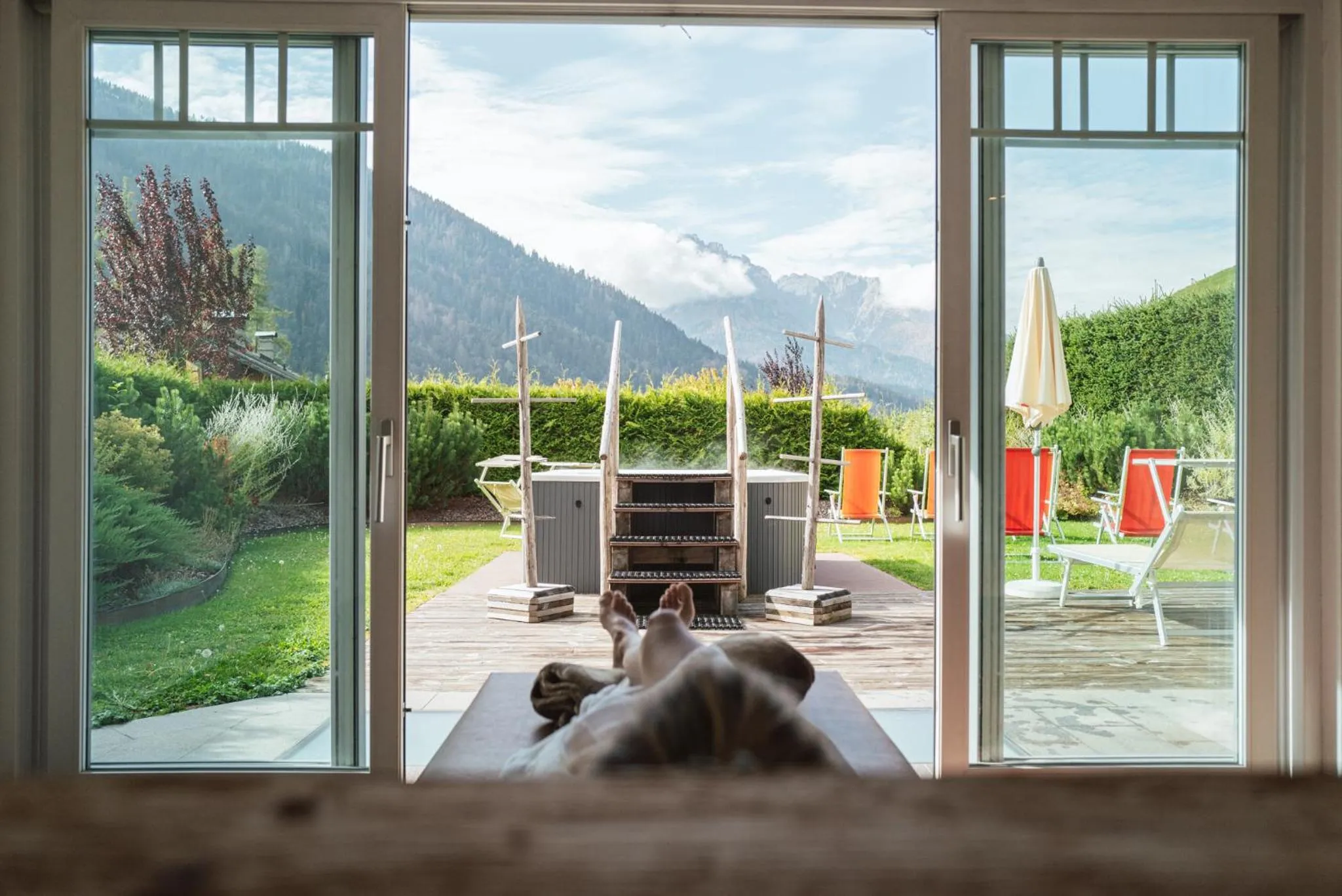 Garden in Boutique Hotel Eggele