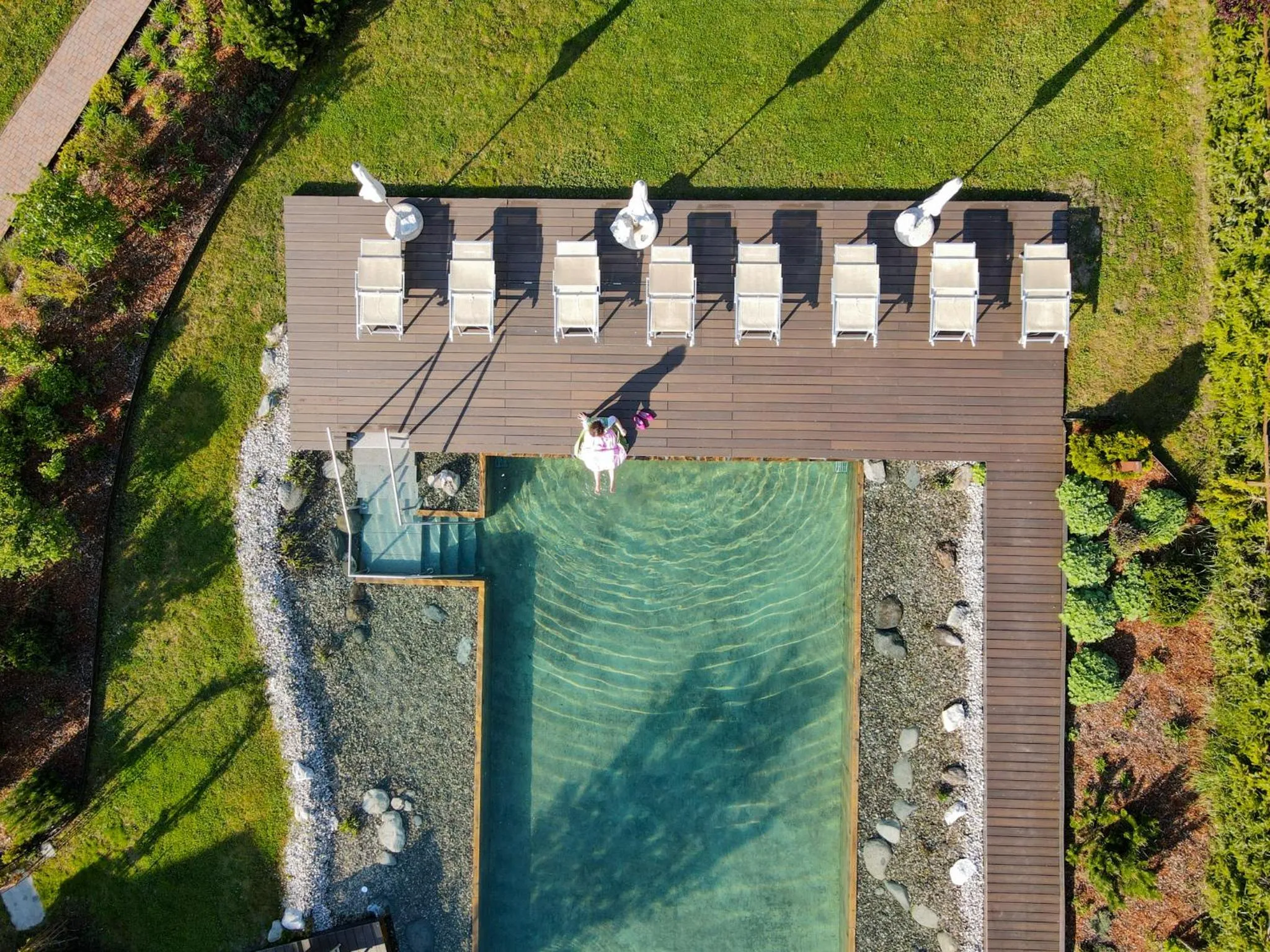 Swimming pool in Boutique Hotel Eggele