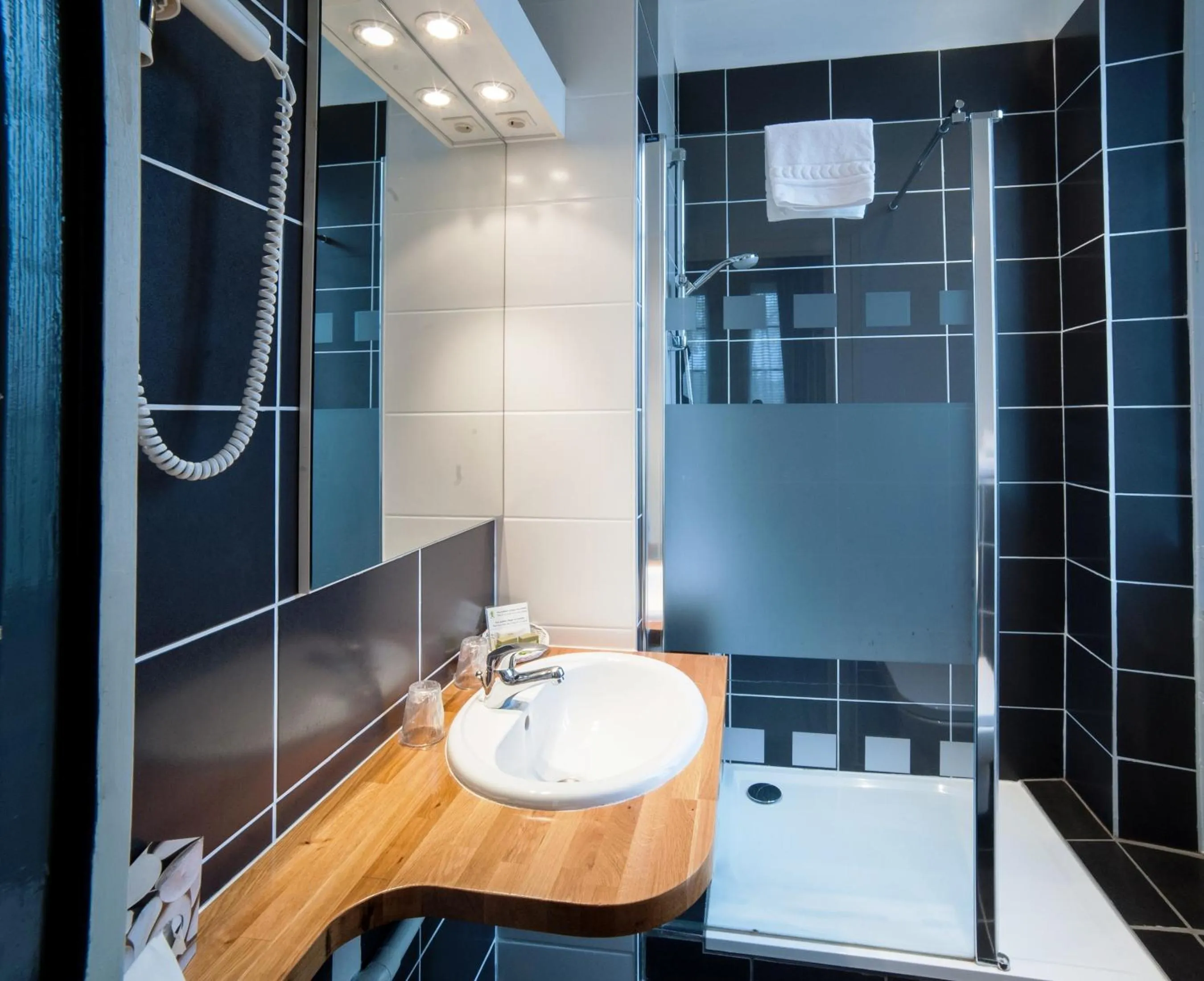 Shower in Hôtel Les Tilleuls, Bourges