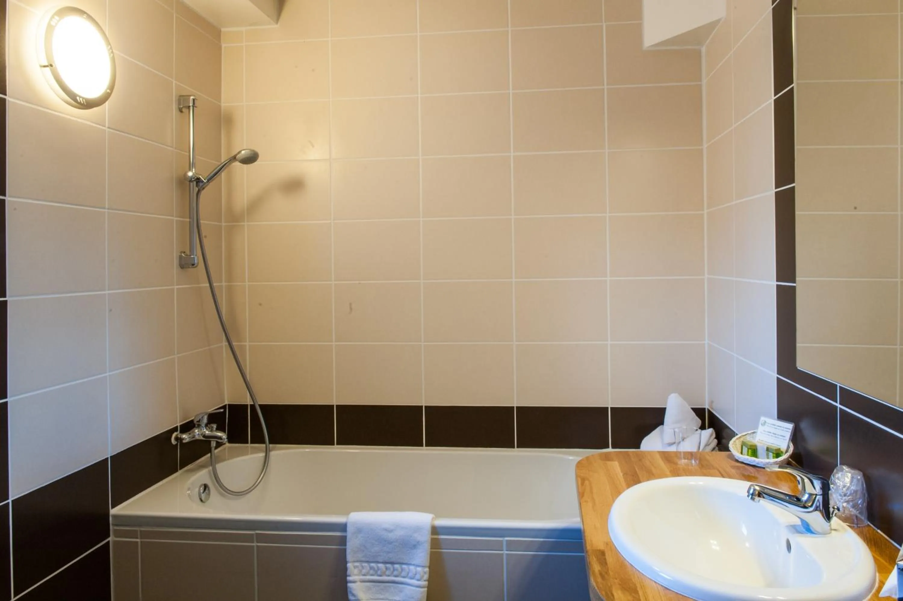 Bathroom in Hôtel Les Tilleuls, Bourges