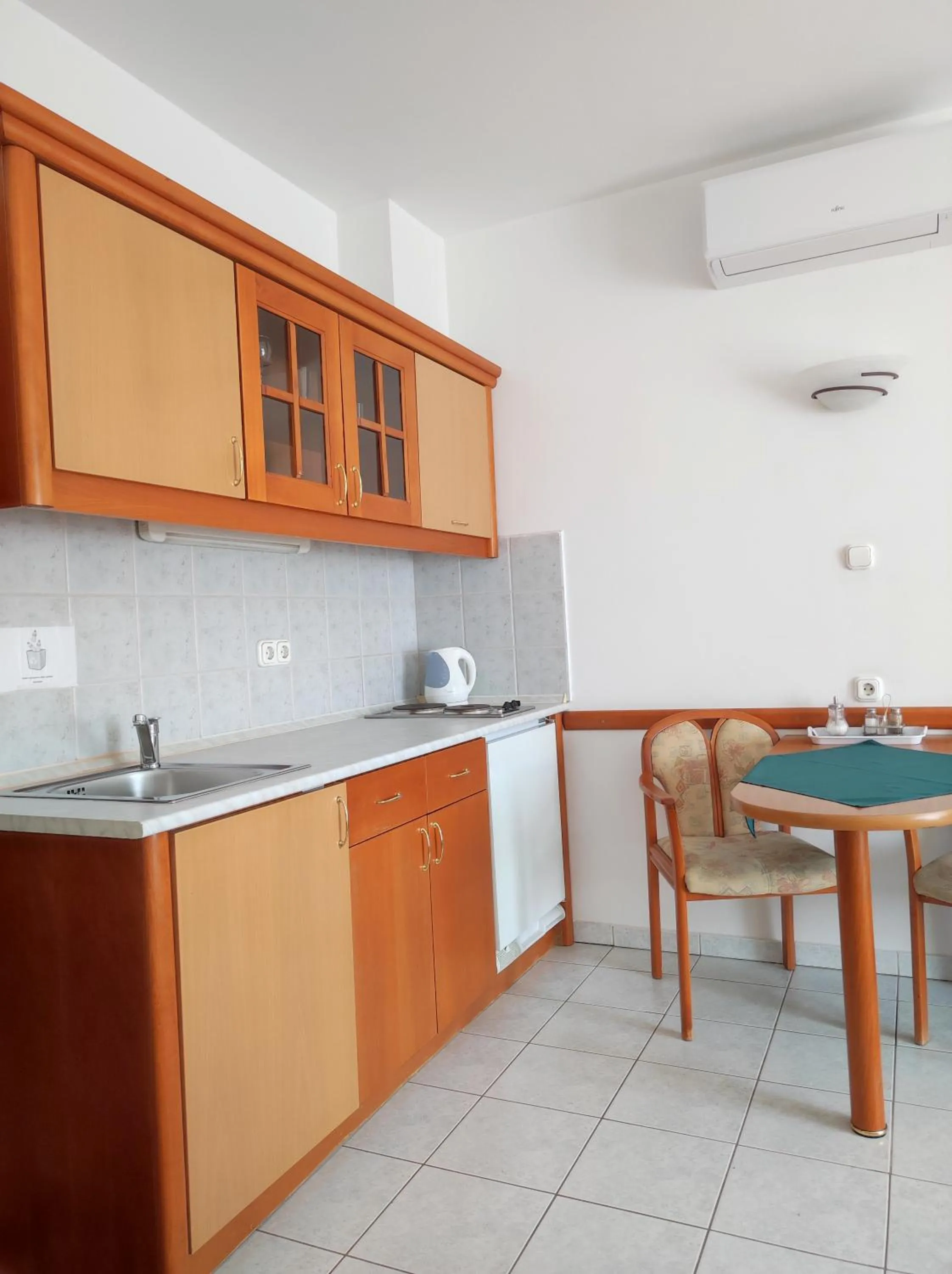 Kitchen or kitchenette in Ágnes Hotel