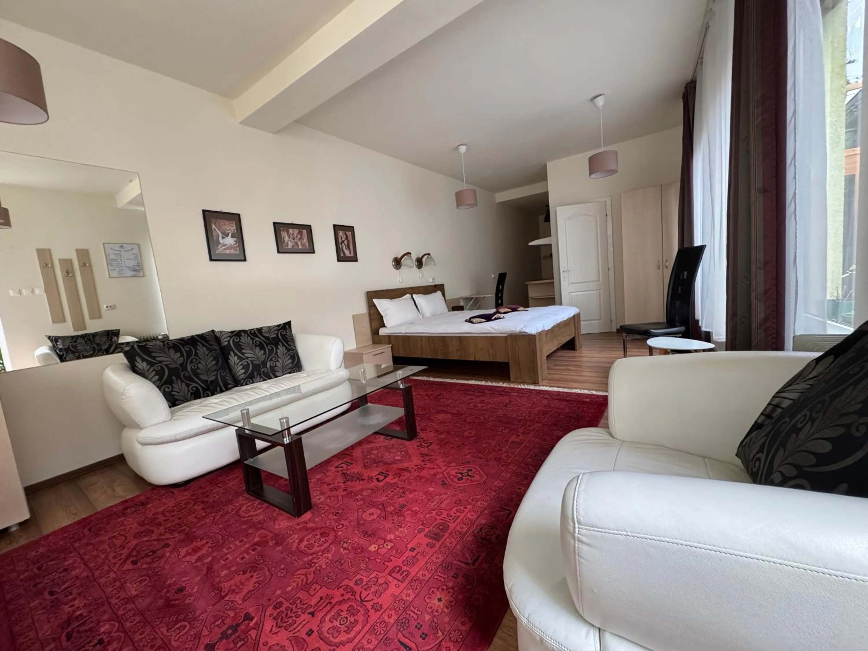 View (from property/room), Bed in Lucas 10 Apartments