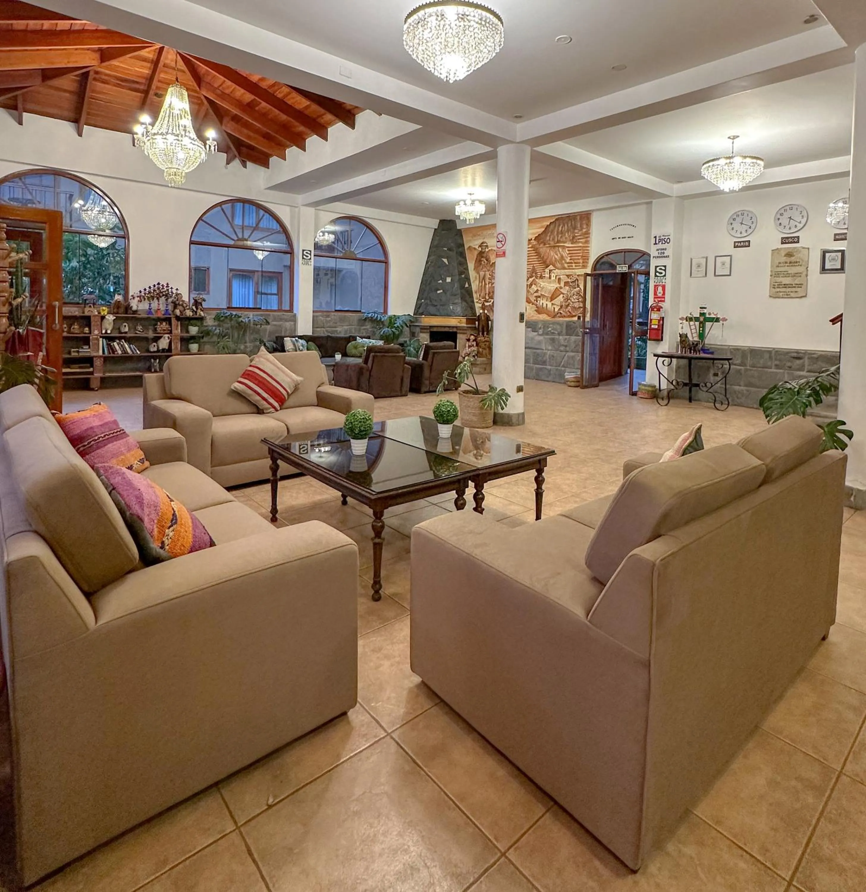 Lobby or reception in Hotel Mabey Urubamba