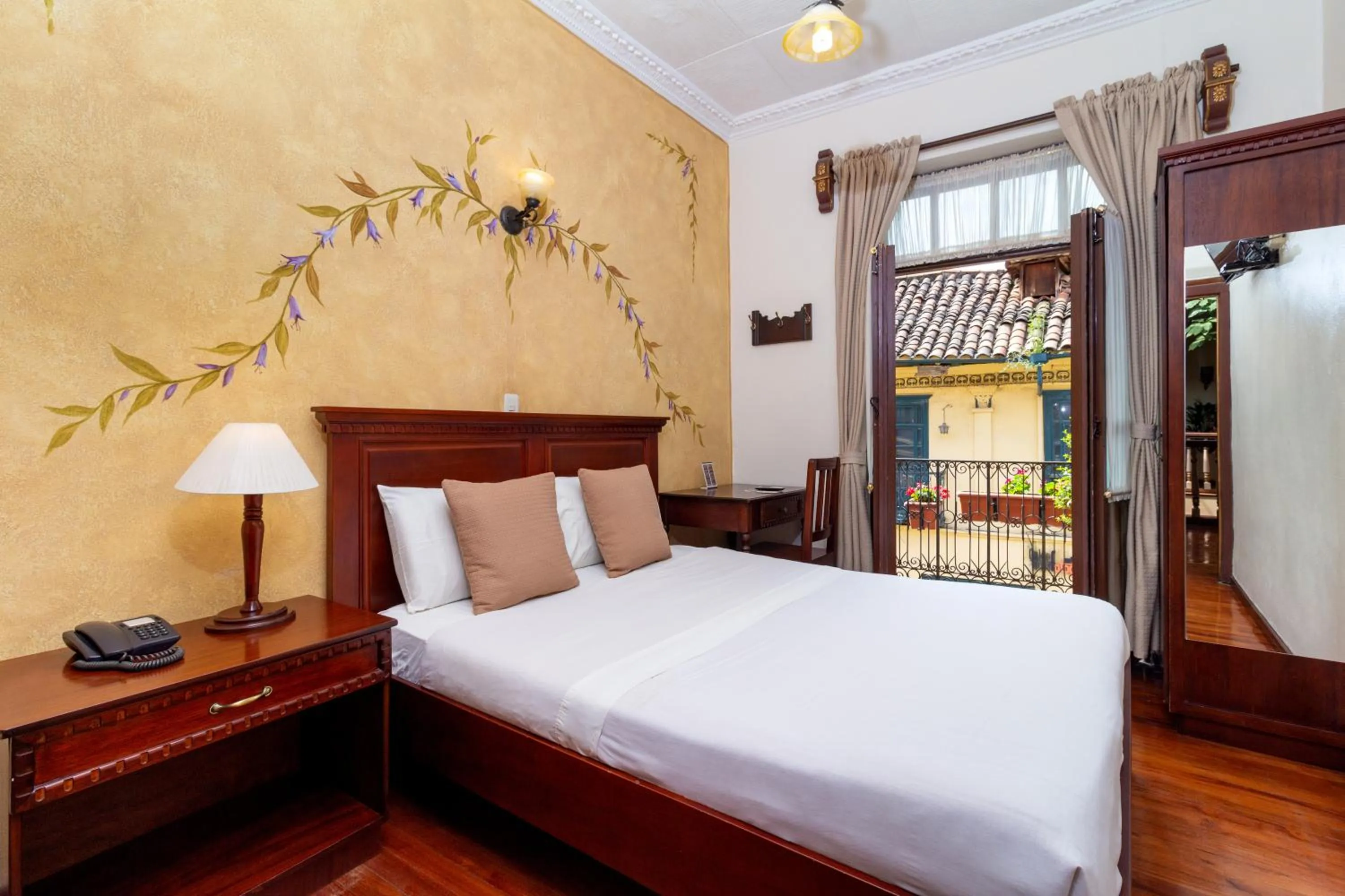 Bed in Hotel Casa San Rafael