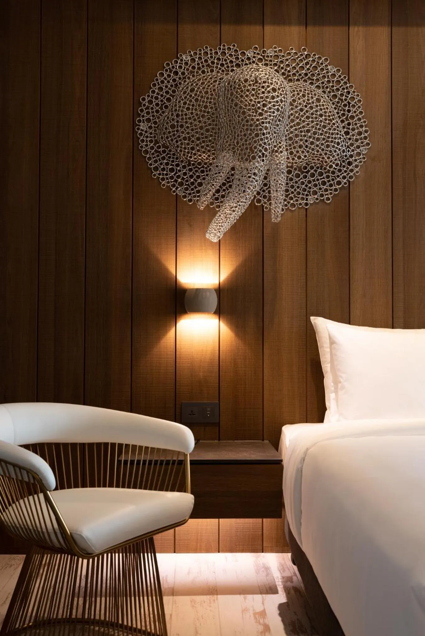 Decorative detail, Bed in Brio Hotel