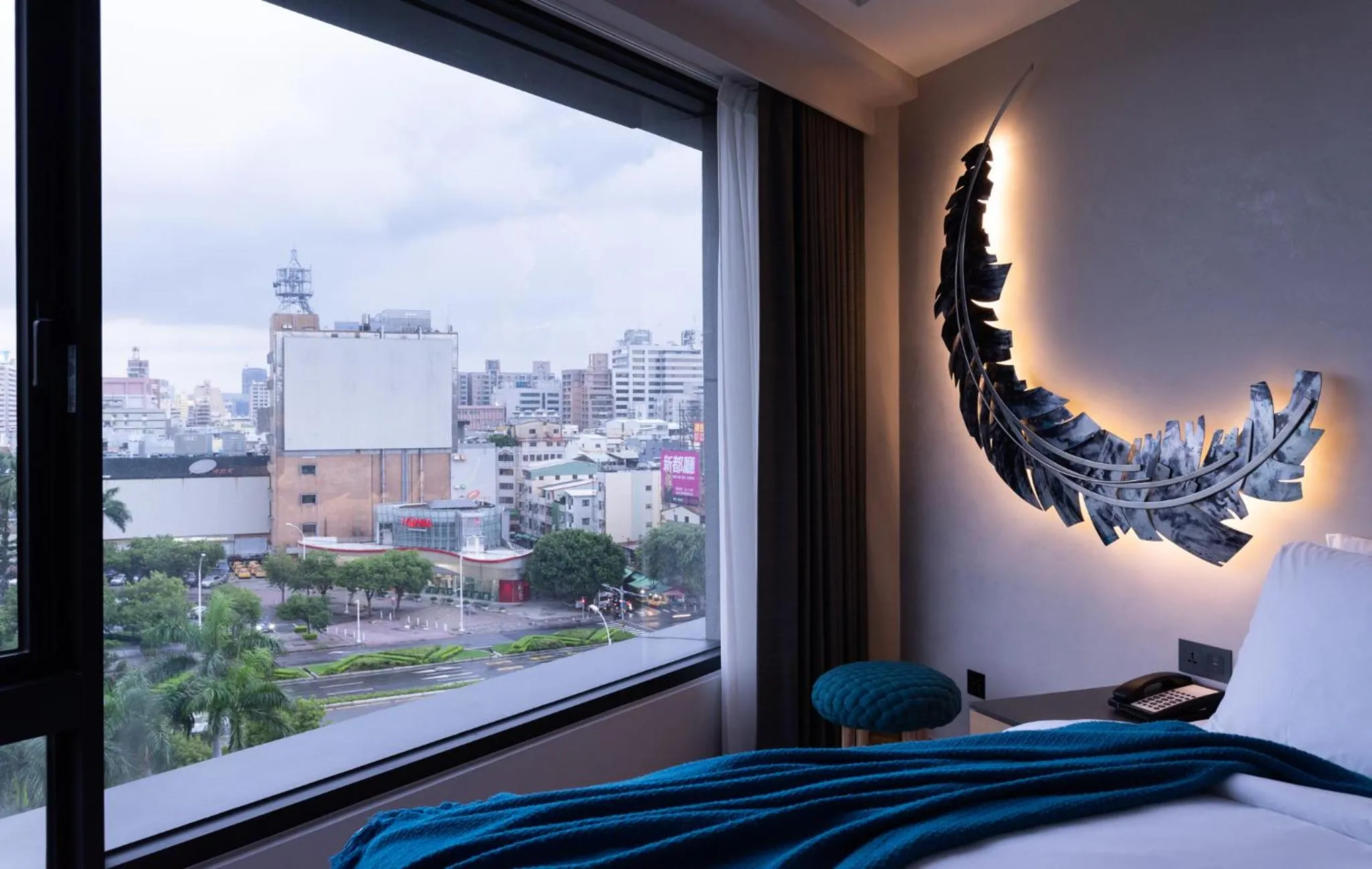 Decorative detail, Bed in Brio Hotel