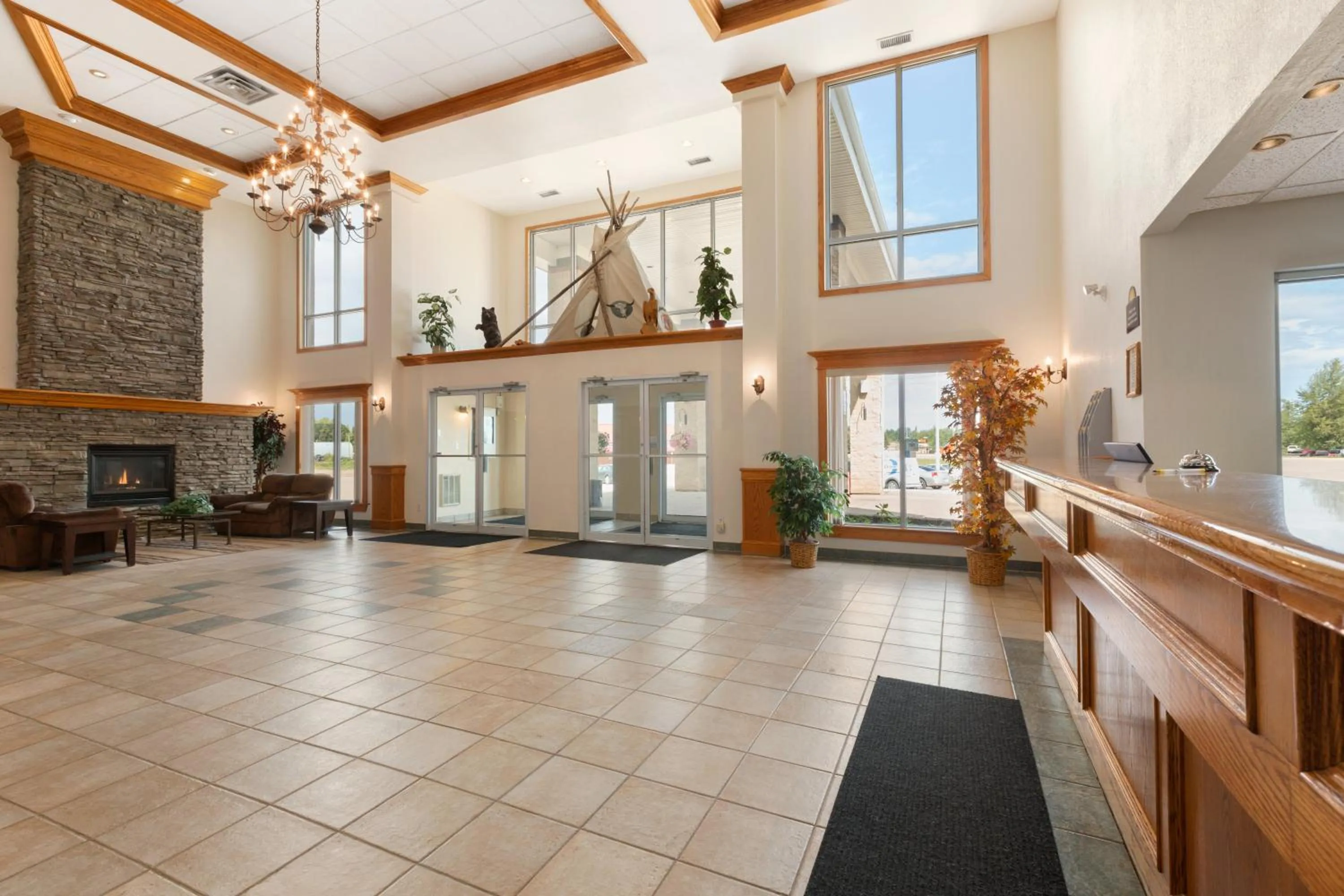Lobby or reception in High Prairie Inn