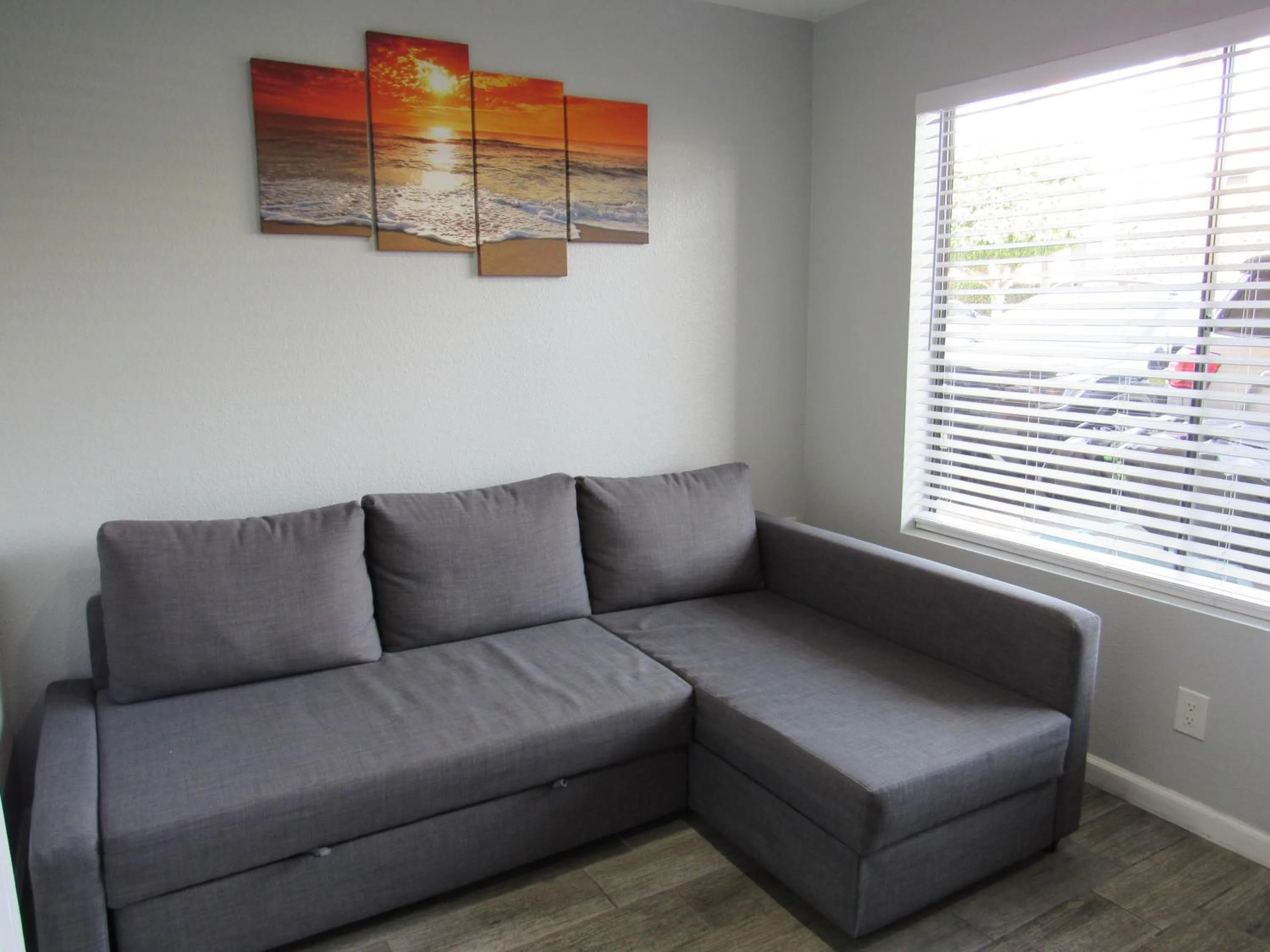 Living room in Capri Suites Anaheim