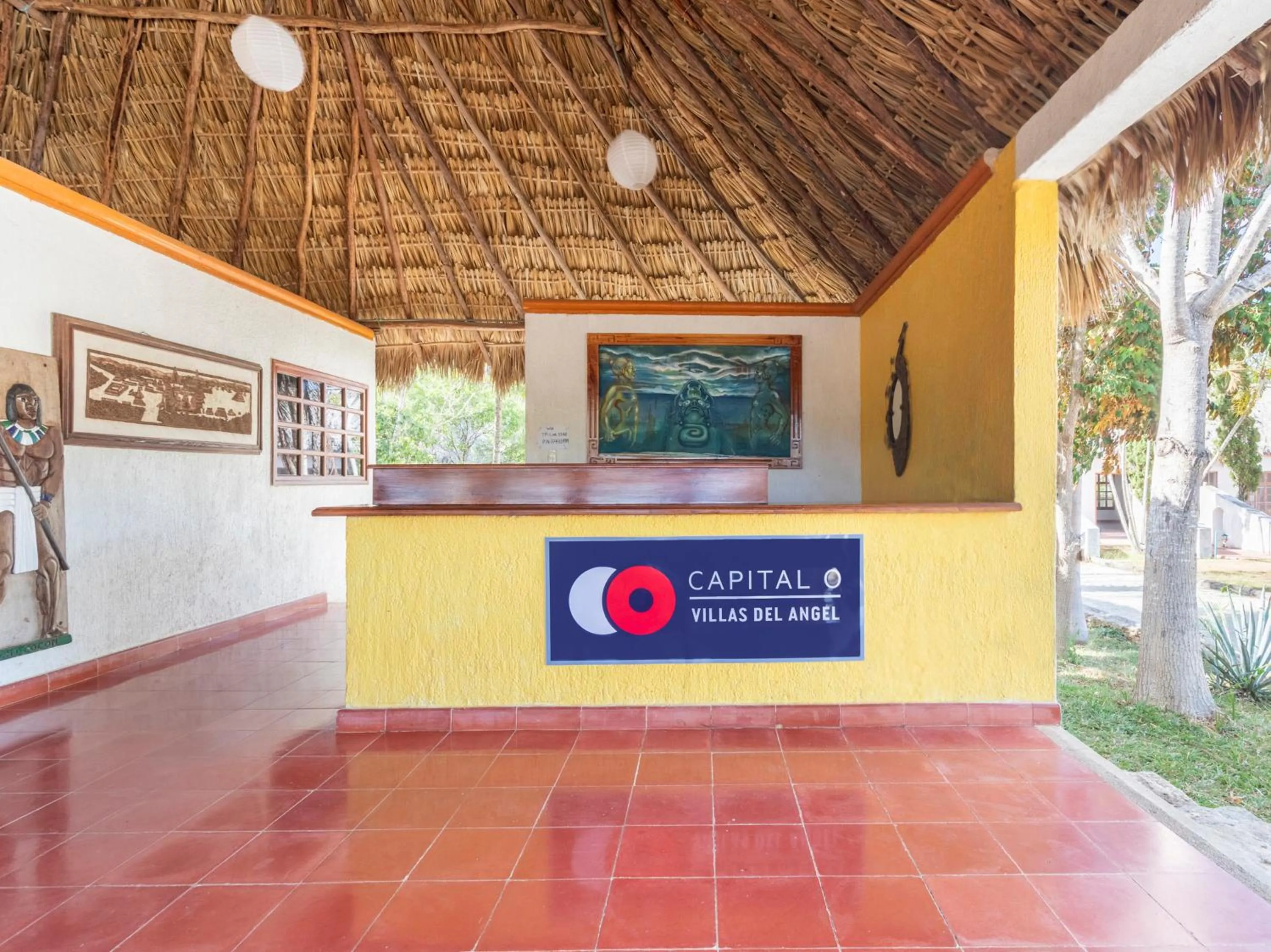 Lobby or reception in Hotel Villas del Ángel