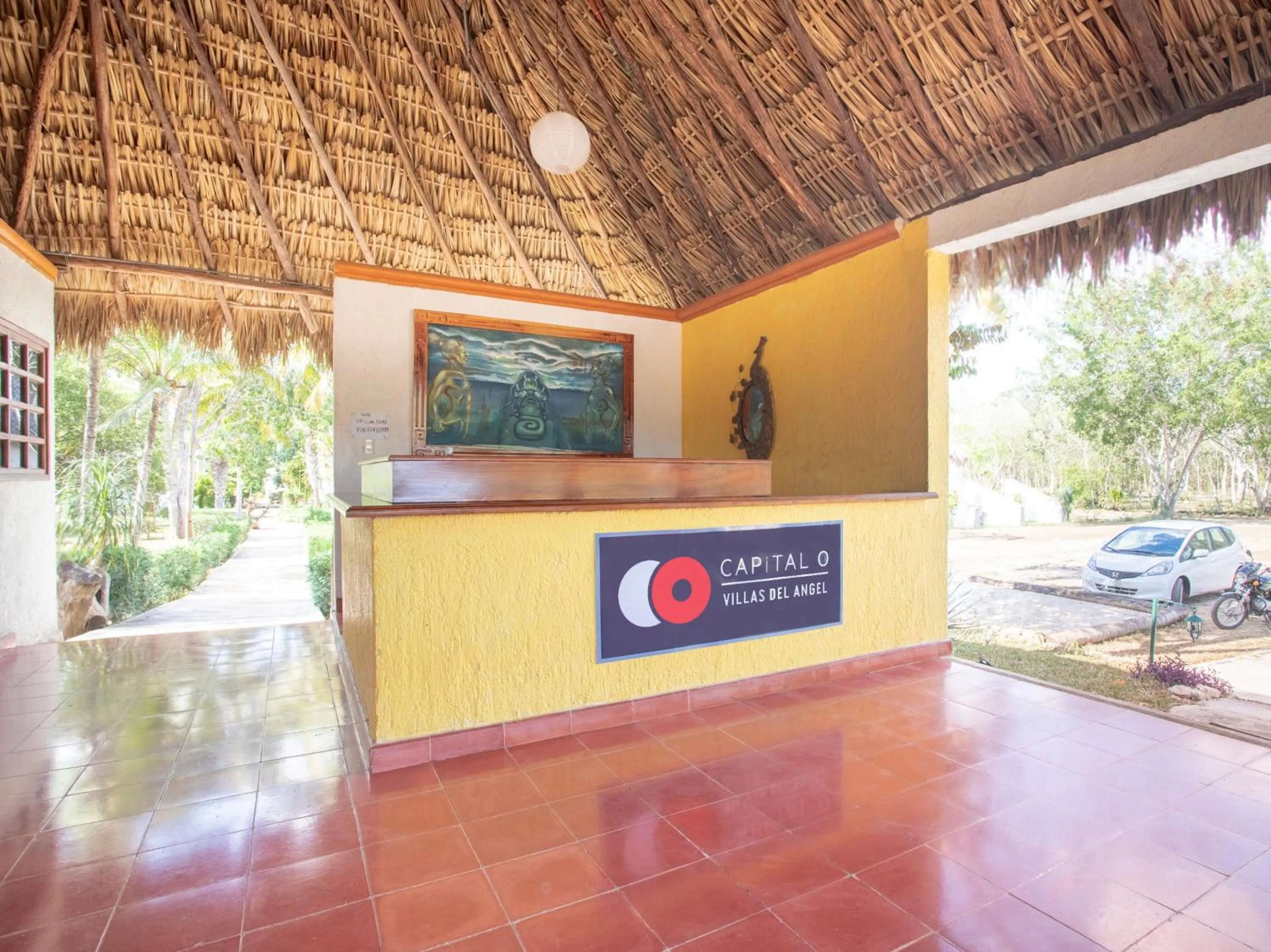 Lobby or reception in Hotel Villas del Ángel