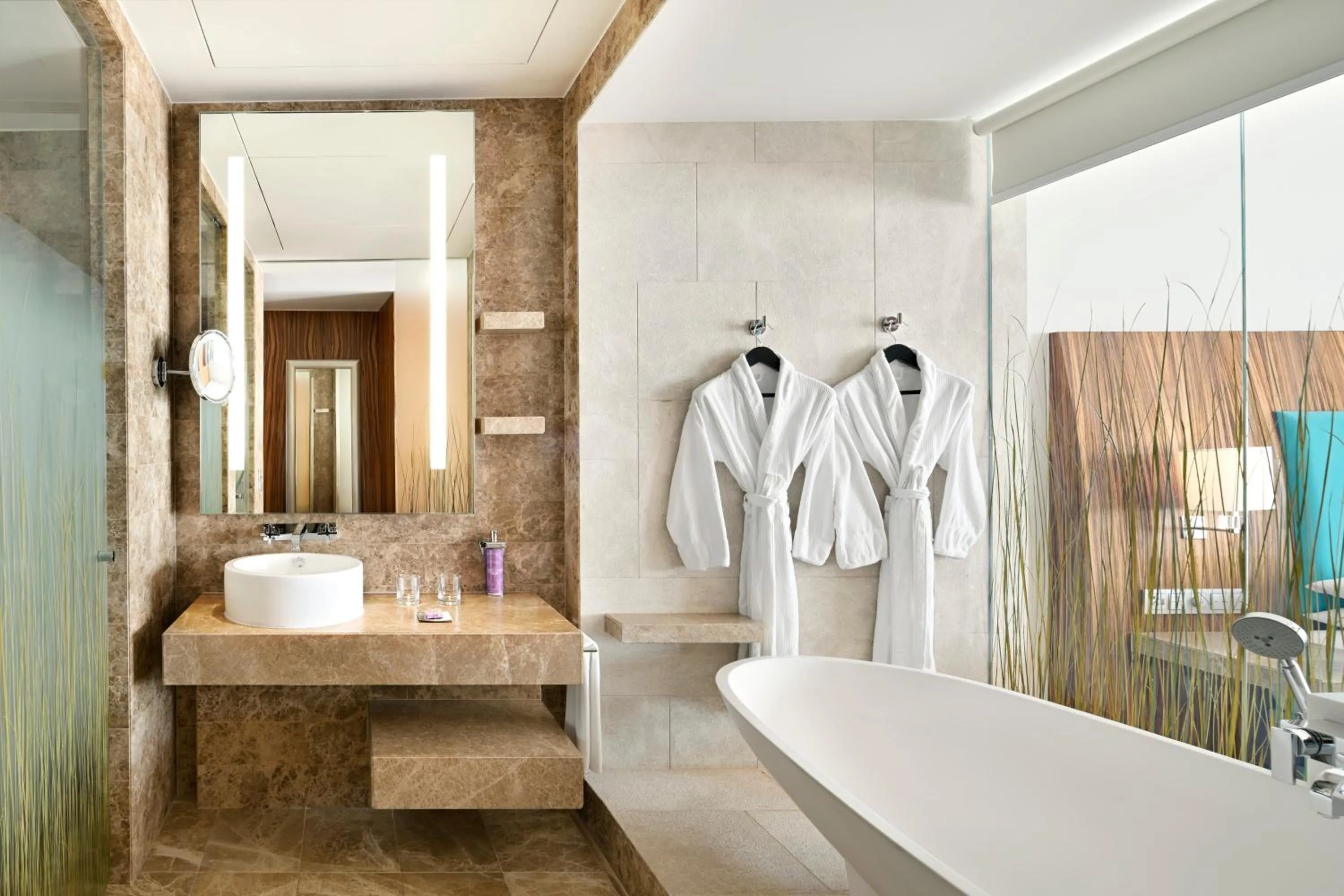 Bathroom in Andaz Capital Gate Abu Dhabi, By Hyatt