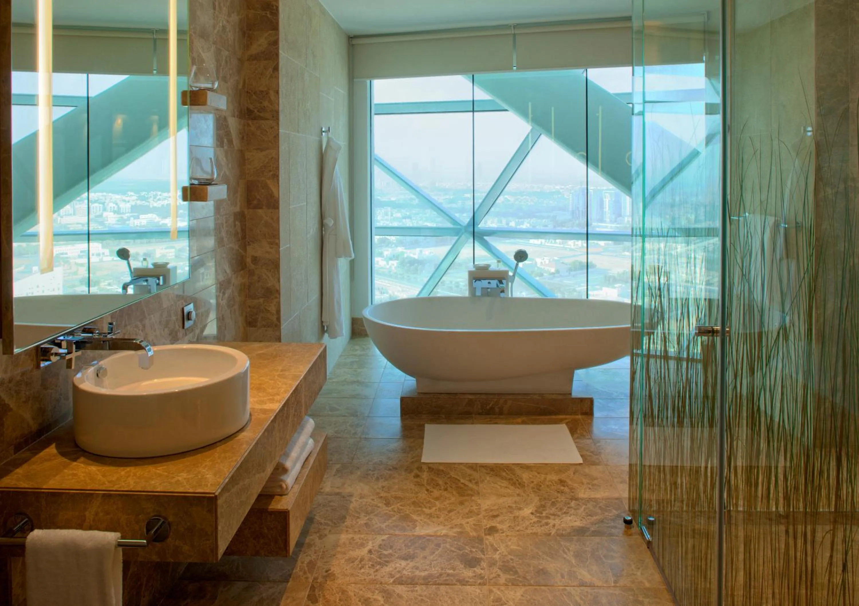 Bathroom in Andaz Capital Gate Abu Dhabi, By Hyatt