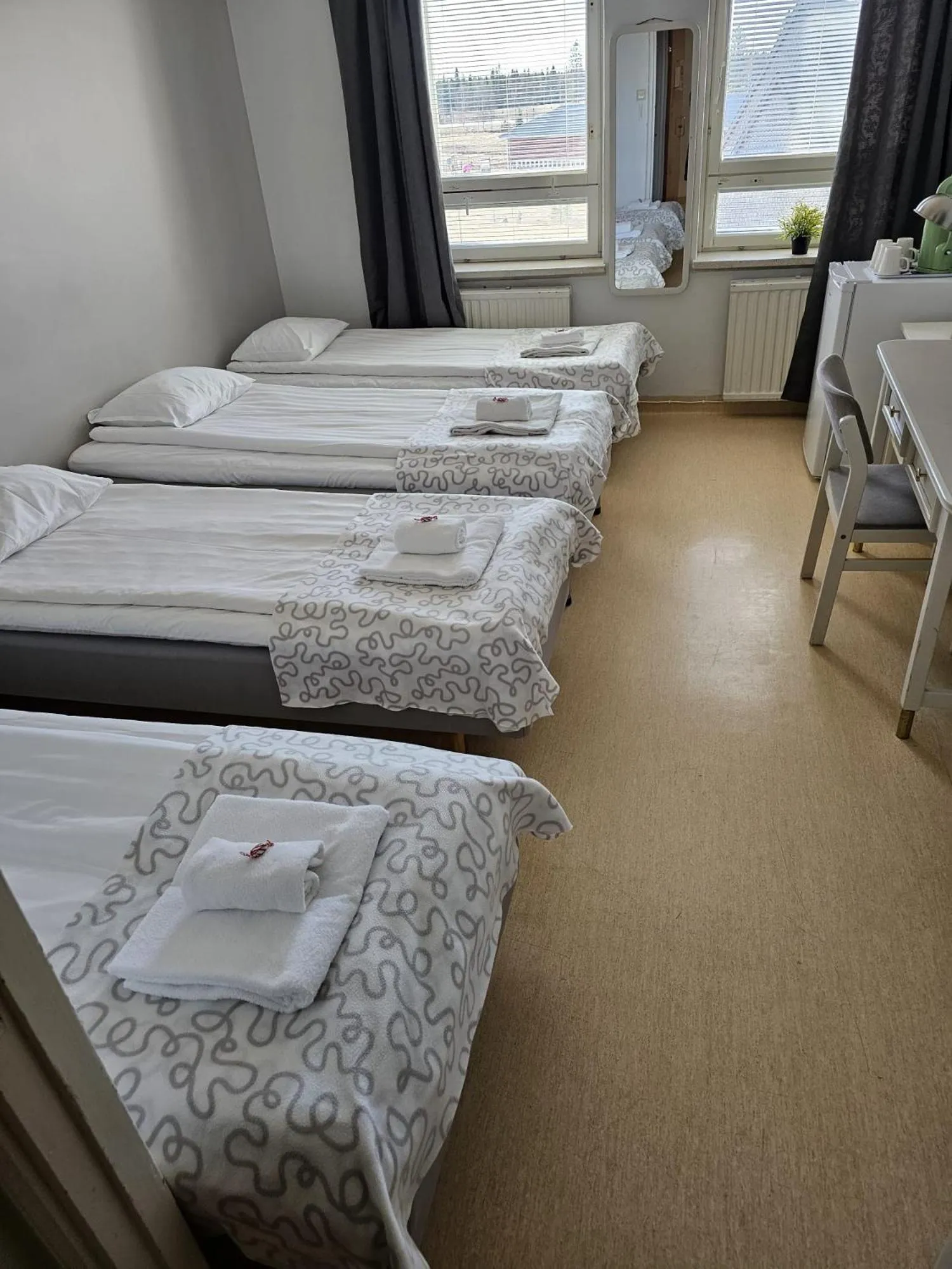 Bed in Kylpylähotelli Pohjanranta