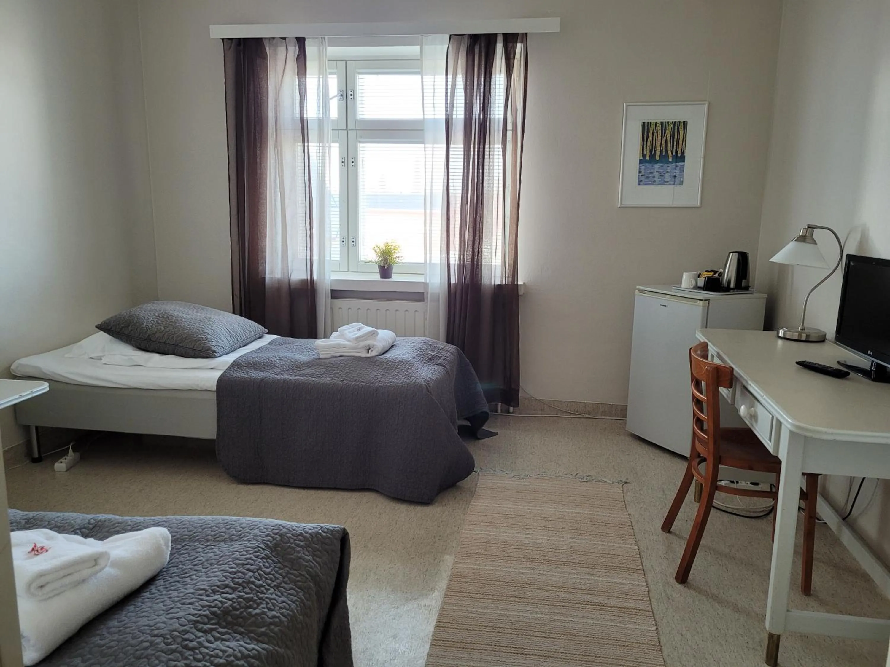 Bedroom, Bed in Kylpylähotelli Pohjanranta