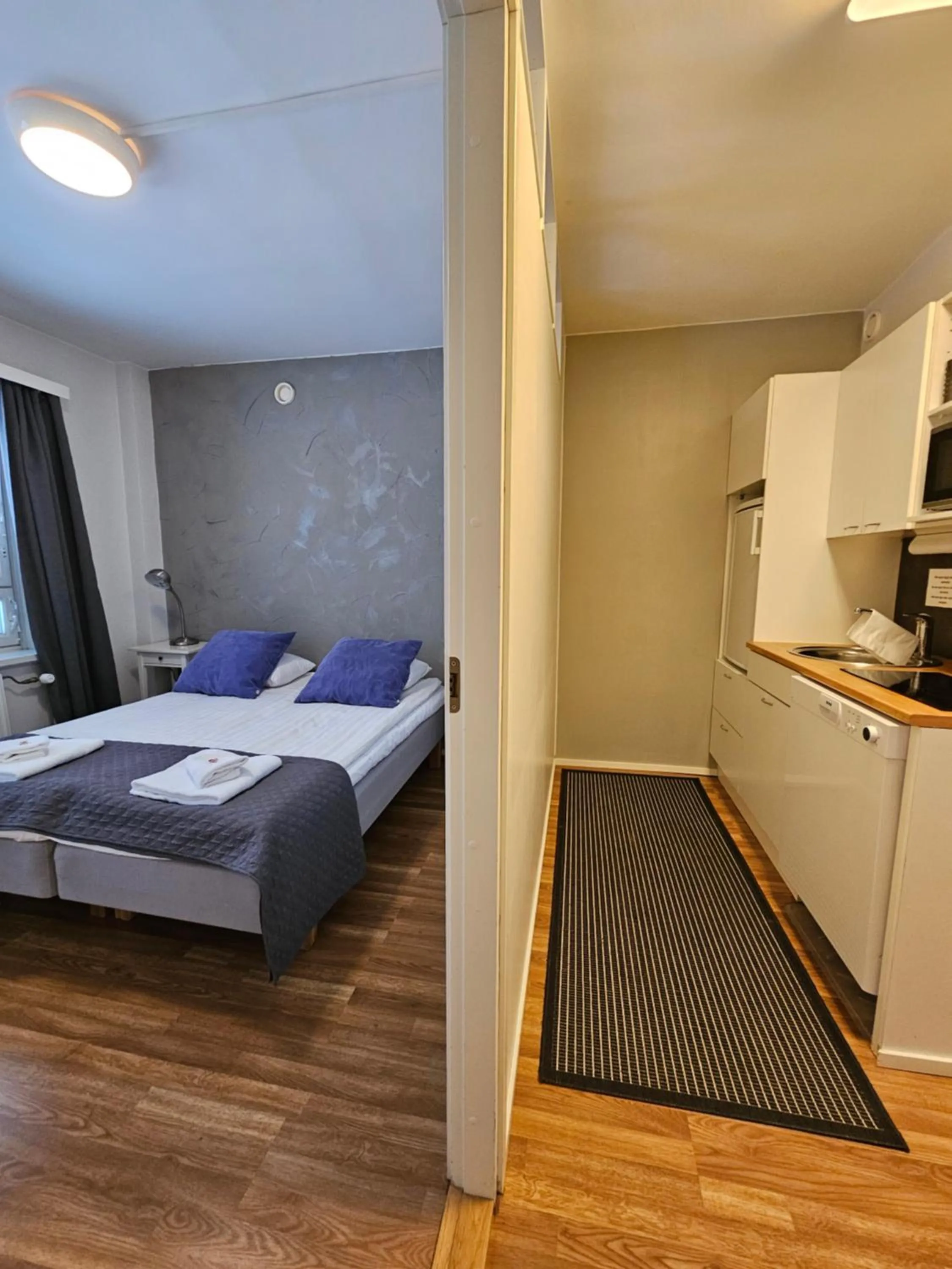 Bed in Kylpylähotelli Pohjanranta