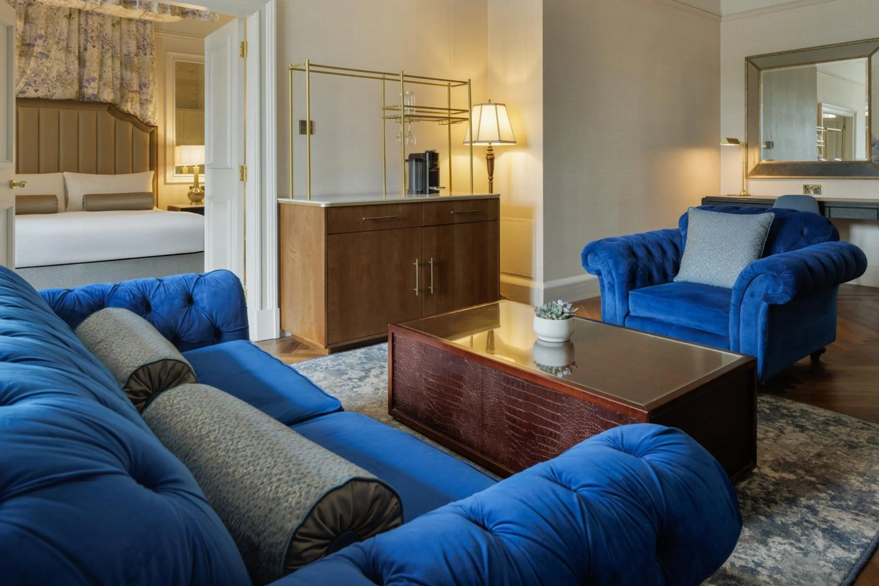 Living room, Bed in The Caledonian Edinburgh, Curio Collection by Hilton