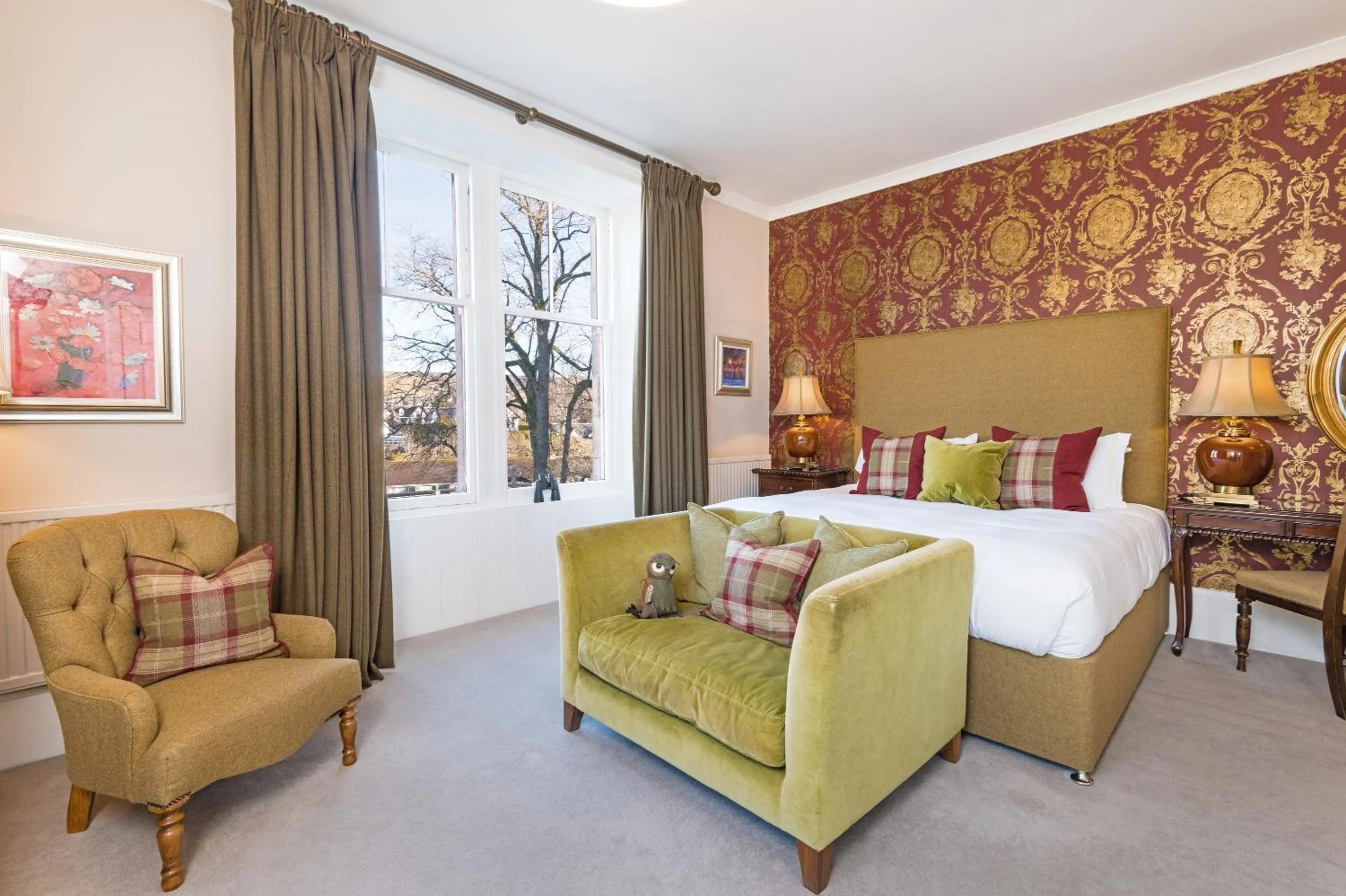 Bedroom, Bed in Knockendarroch Hotel