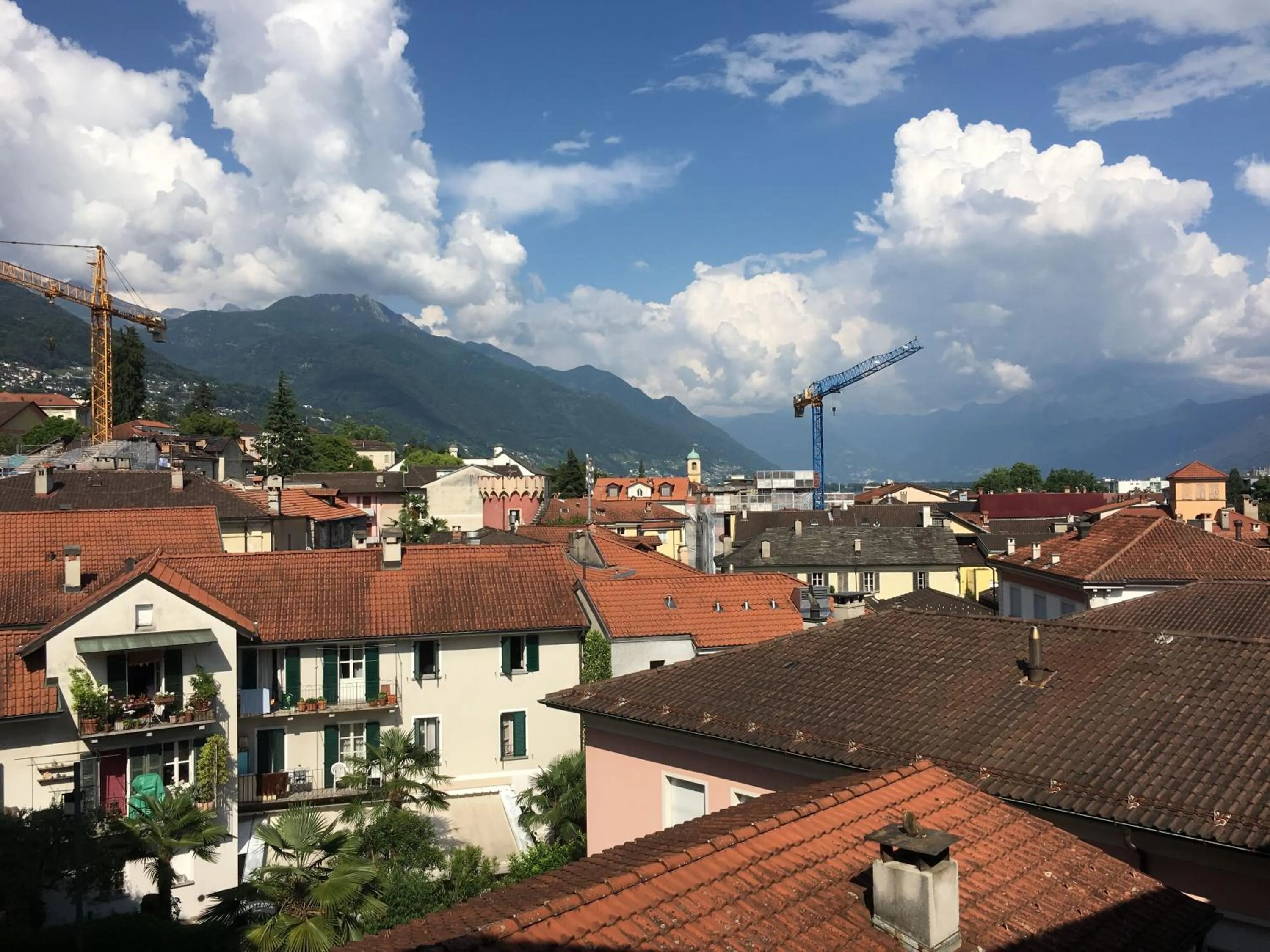 Mountain view in Great2Stay City Center Apartments Locarno