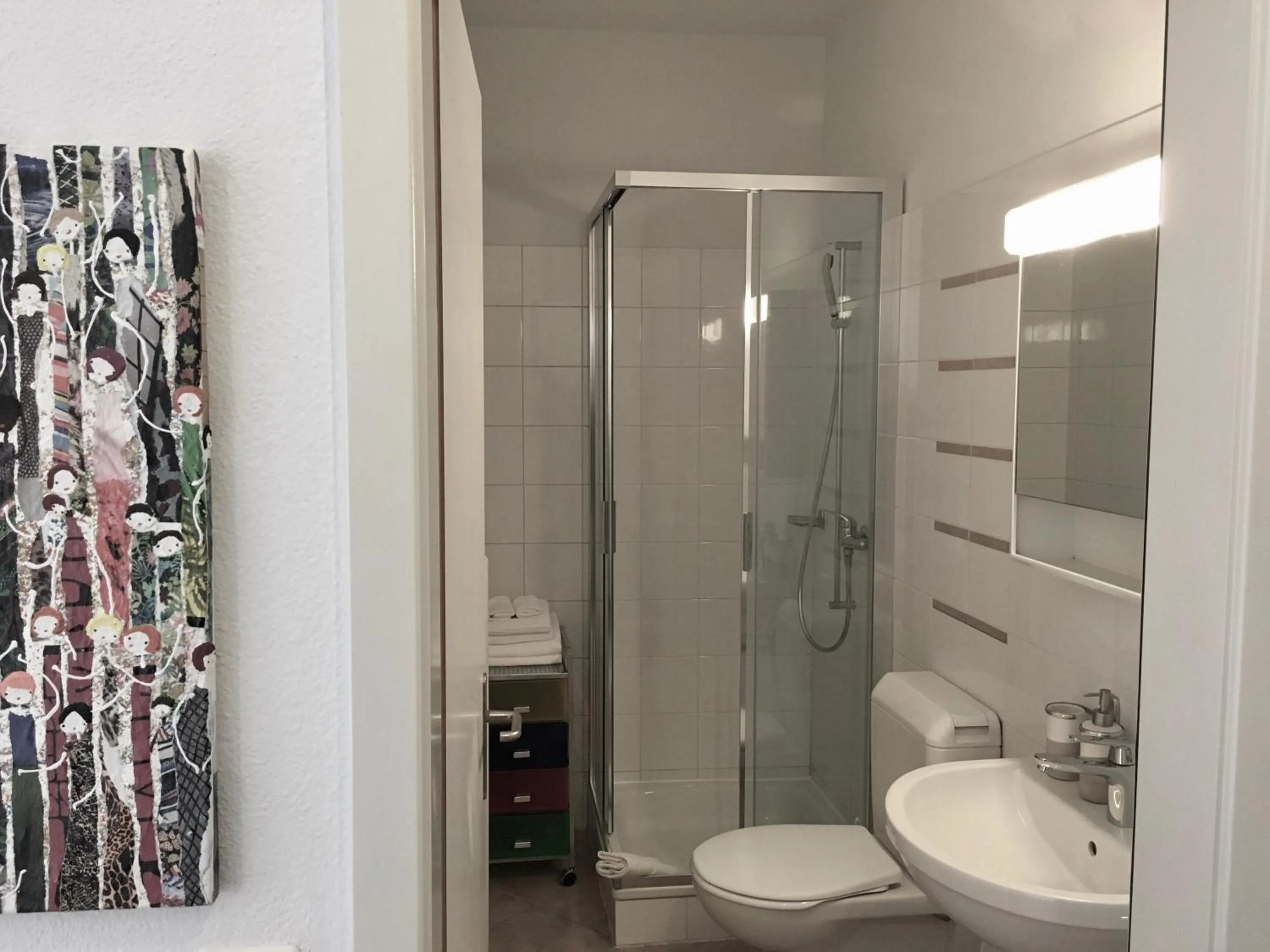 Shower in Great2Stay City Center Apartments Locarno