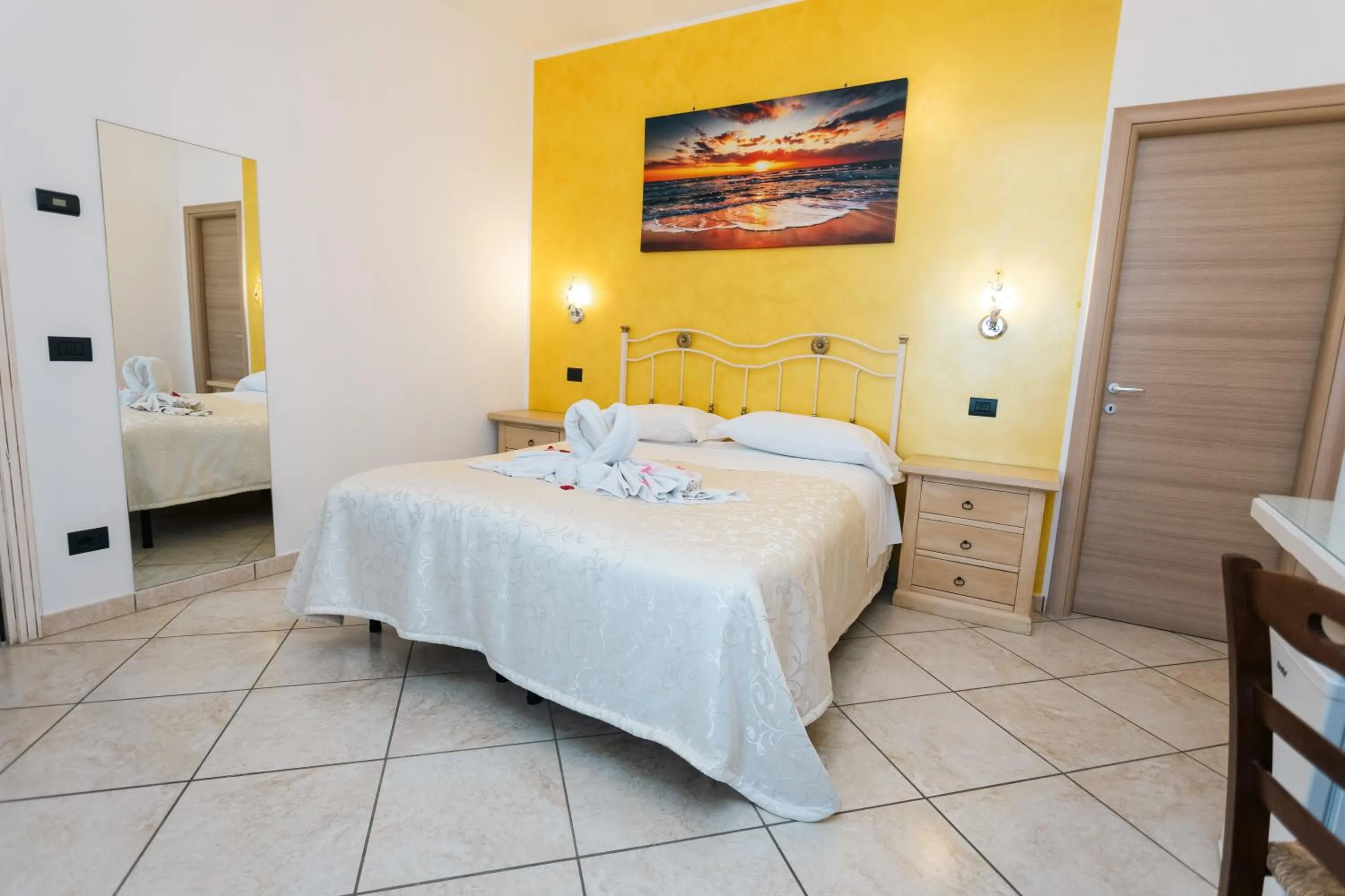 Bedroom, Bed in Villa Italia