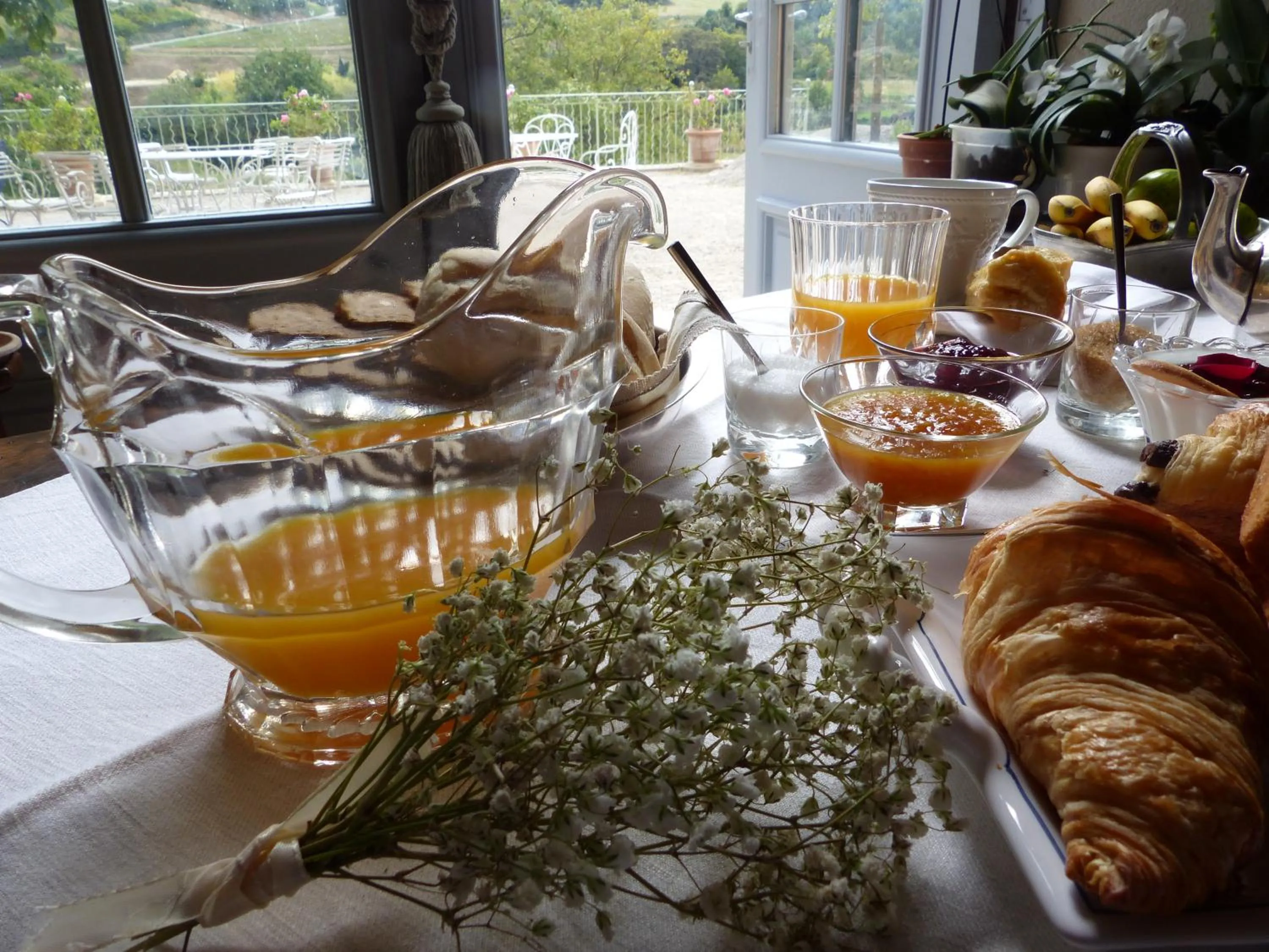 Continental breakfast in Château du Grand Jardin