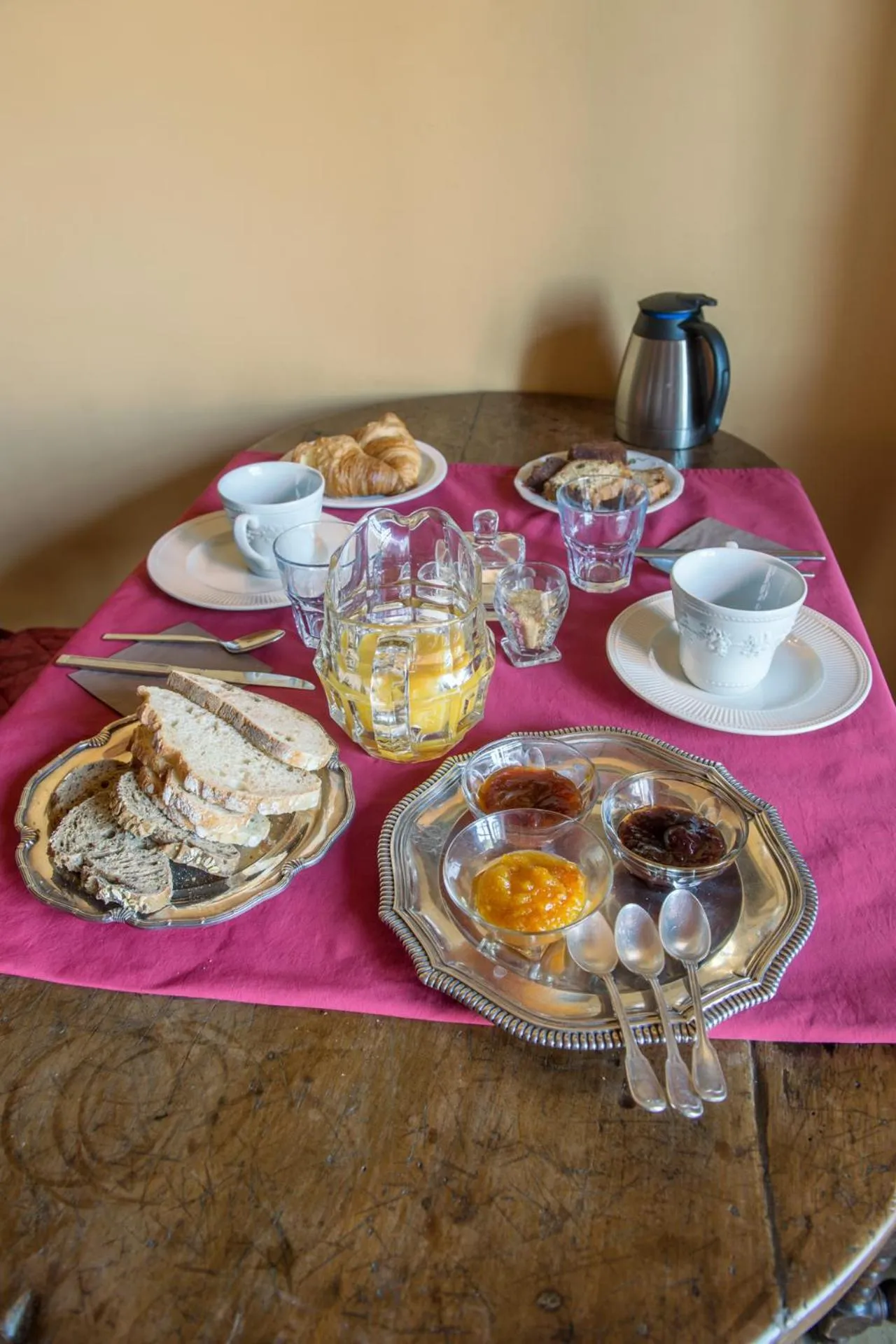 Continental breakfast in Château du Grand Jardin