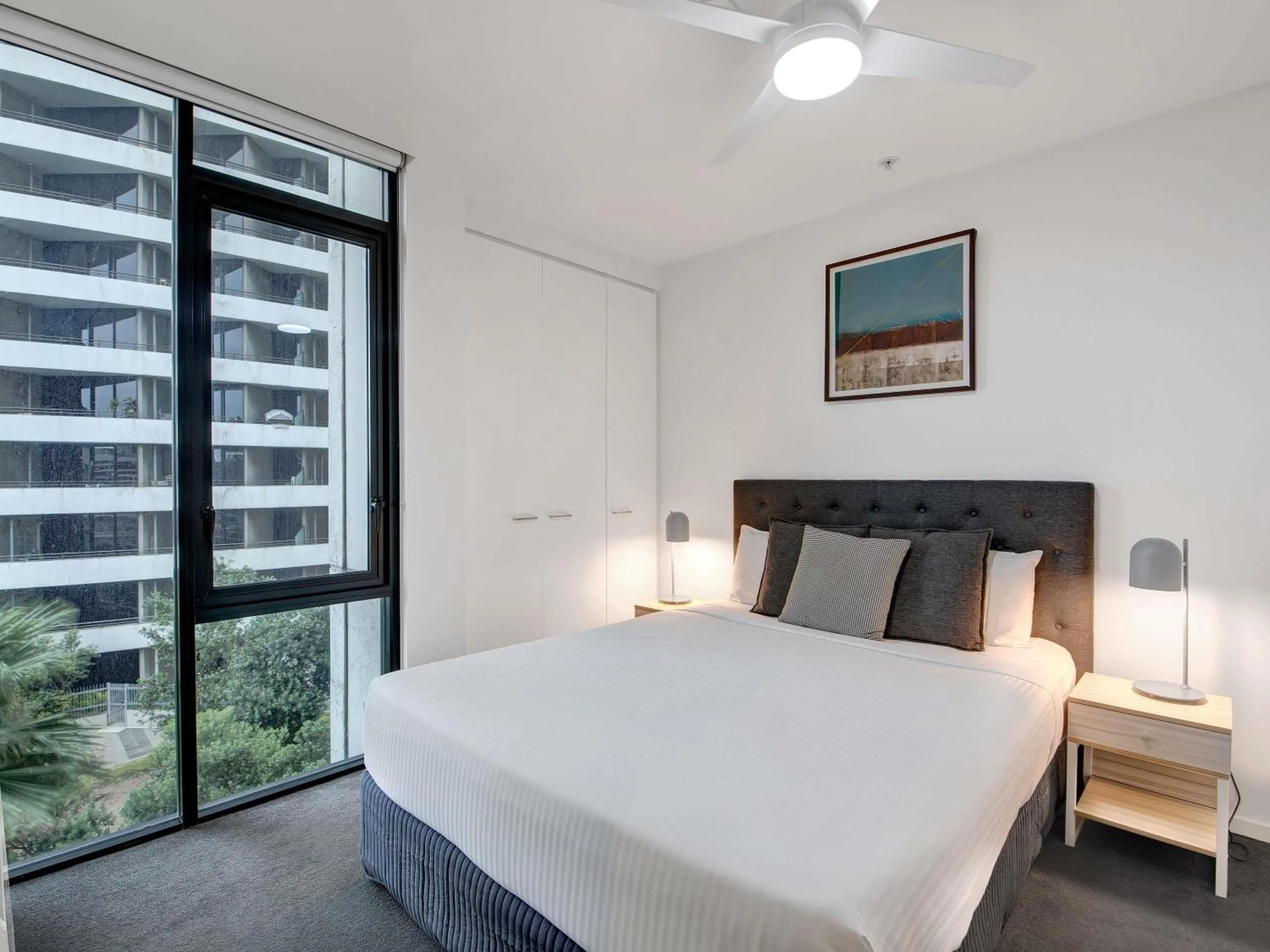 Bedroom, Bed in The Sebel Residences Melbourne Docklands Serviced Apartments