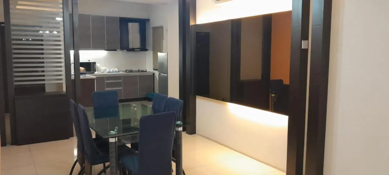 Dining area in K. Riverfront apartment