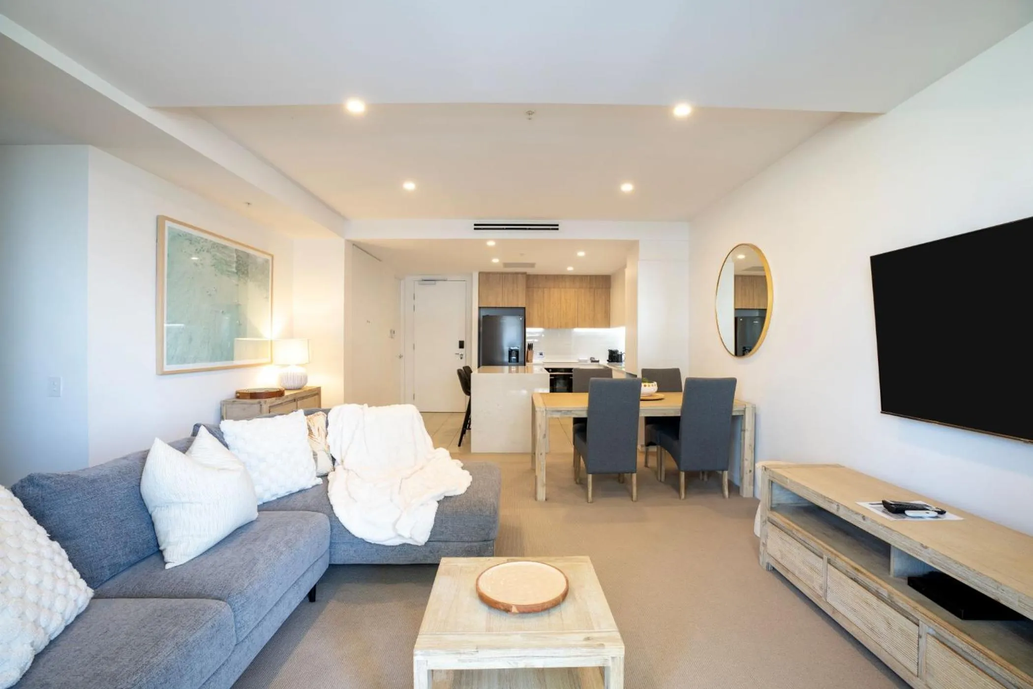 Living room in Iconic Kirra Beach Resort