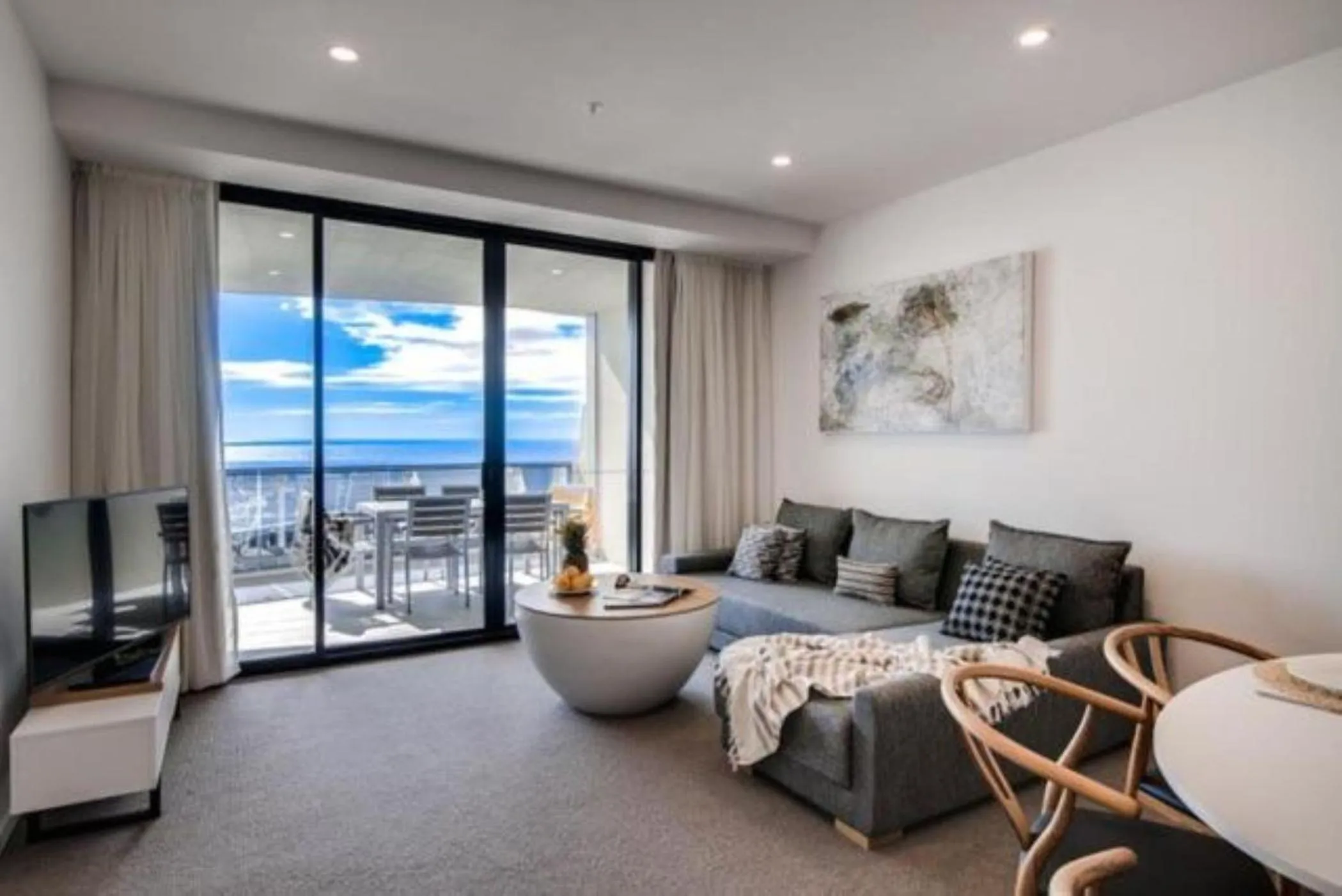 Living room in Iconic Kirra Beach Resort
