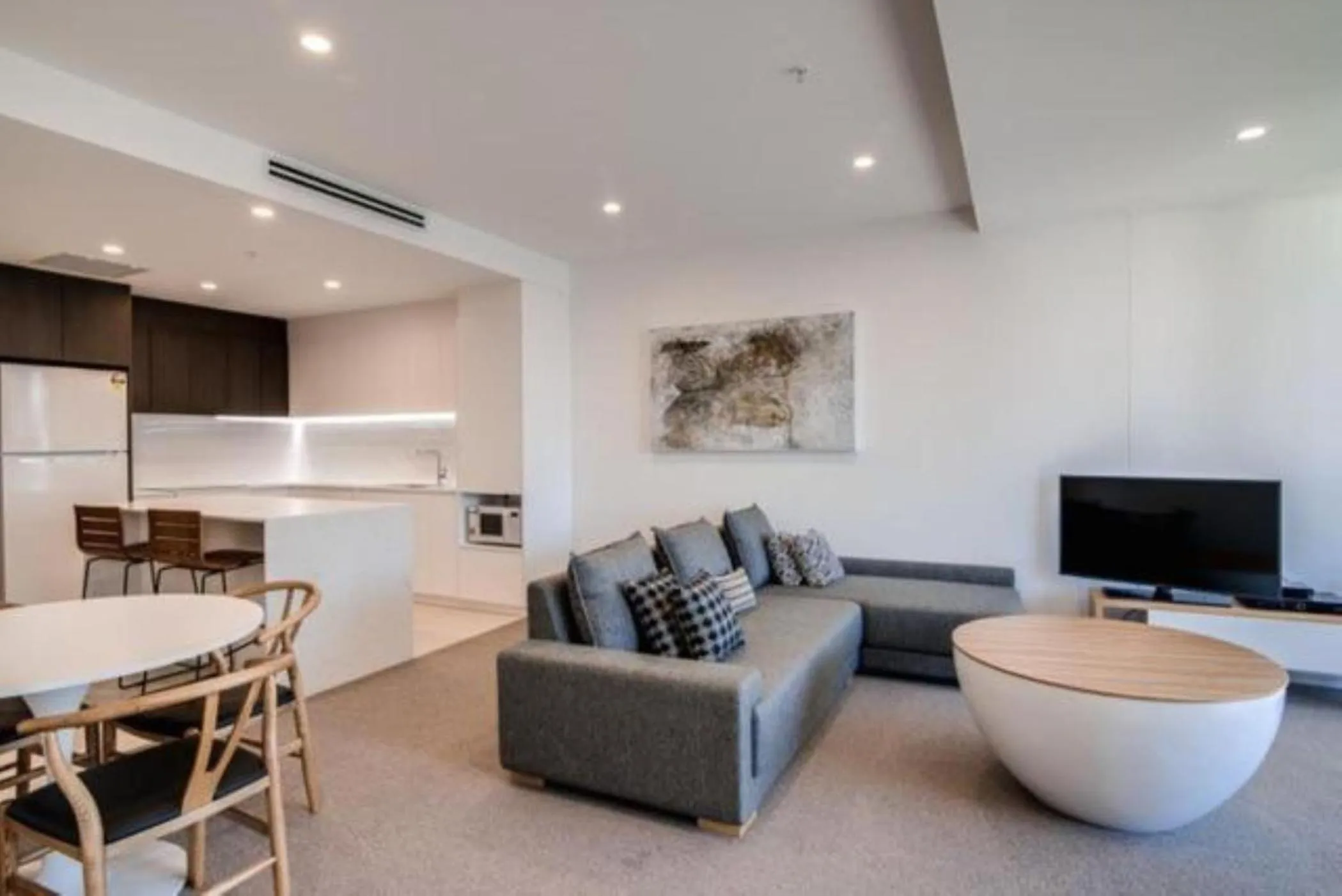 Living room in Iconic Kirra Beach Resort