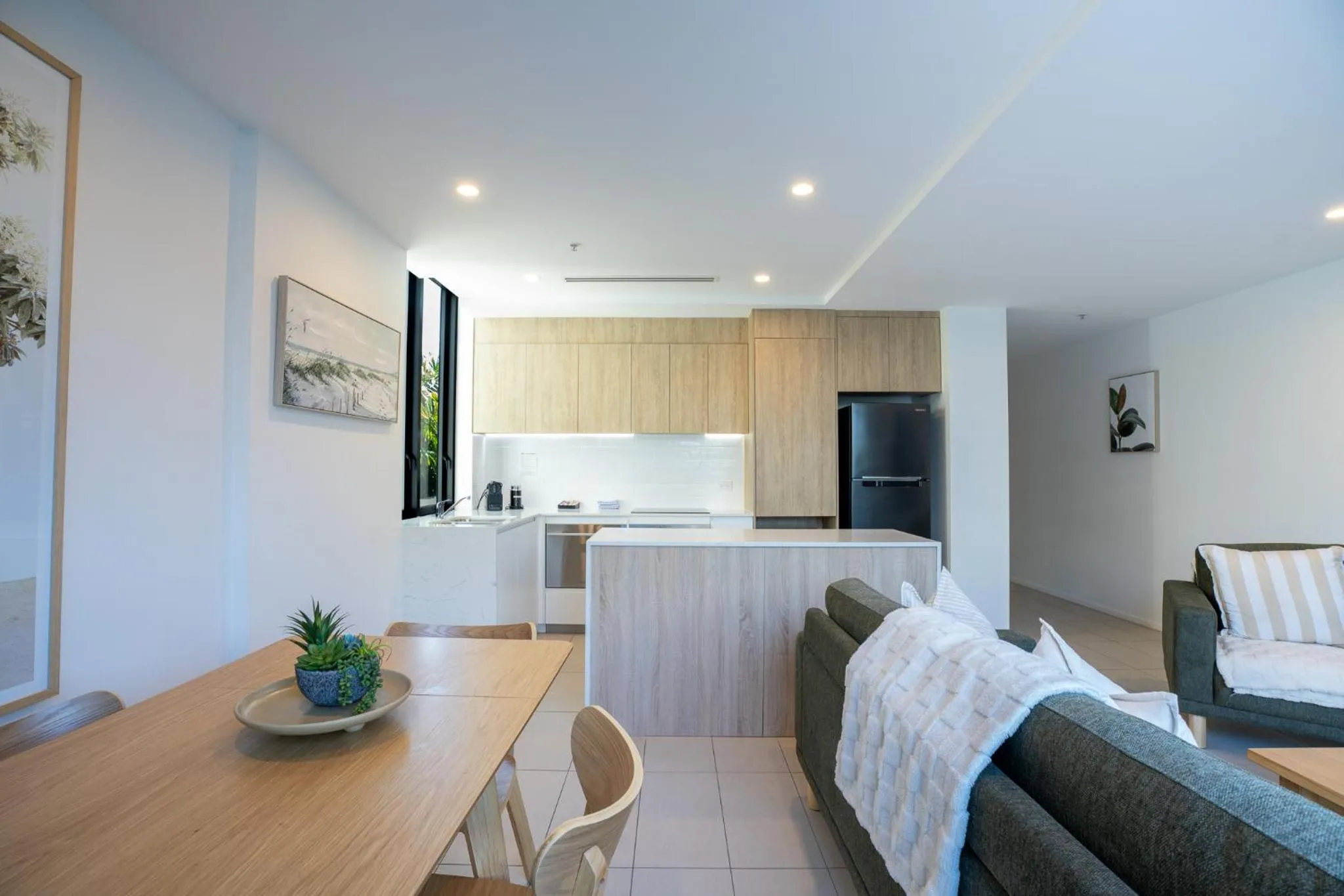 Living room in Iconic Kirra Beach Resort