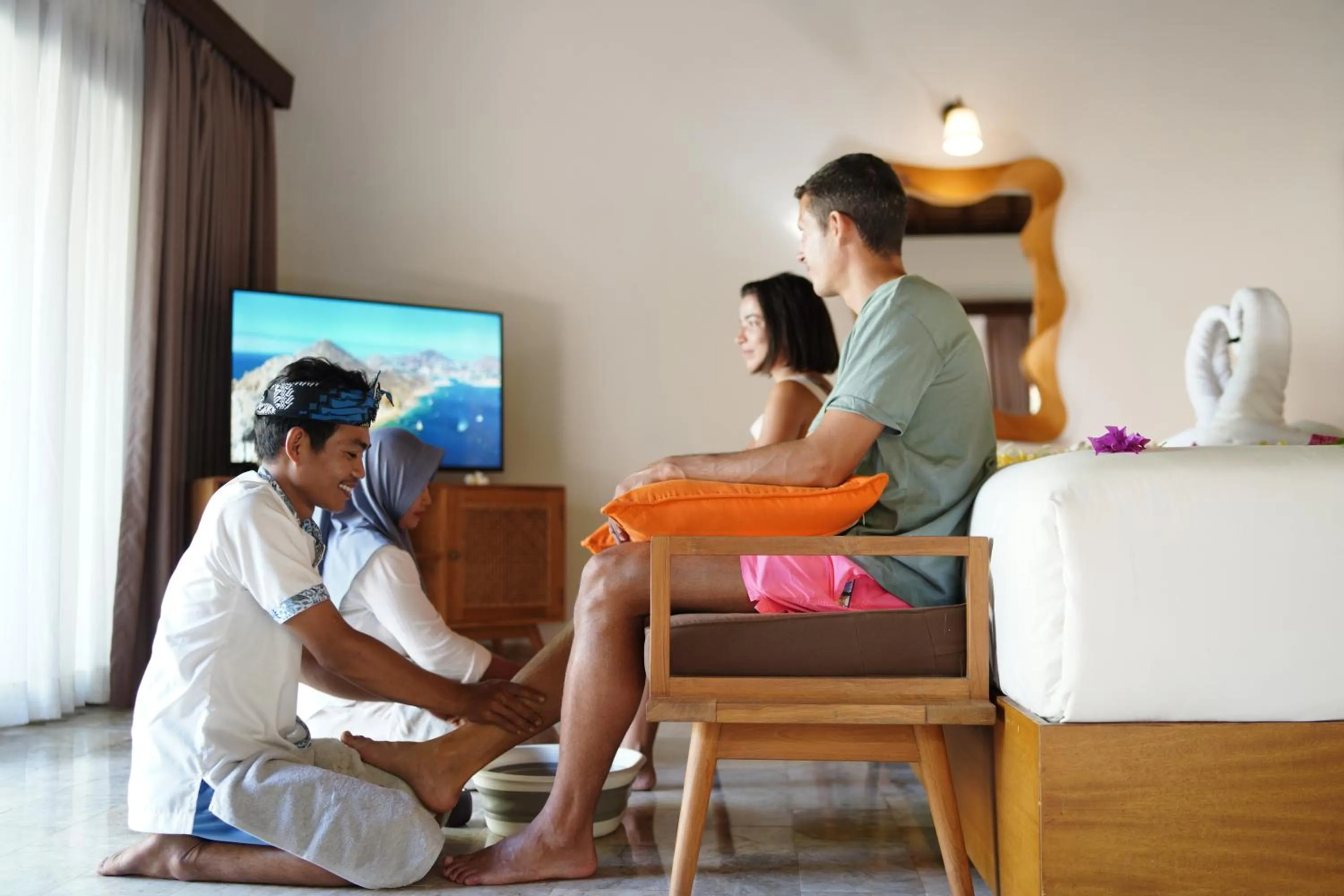 People in A Villa Gili Air