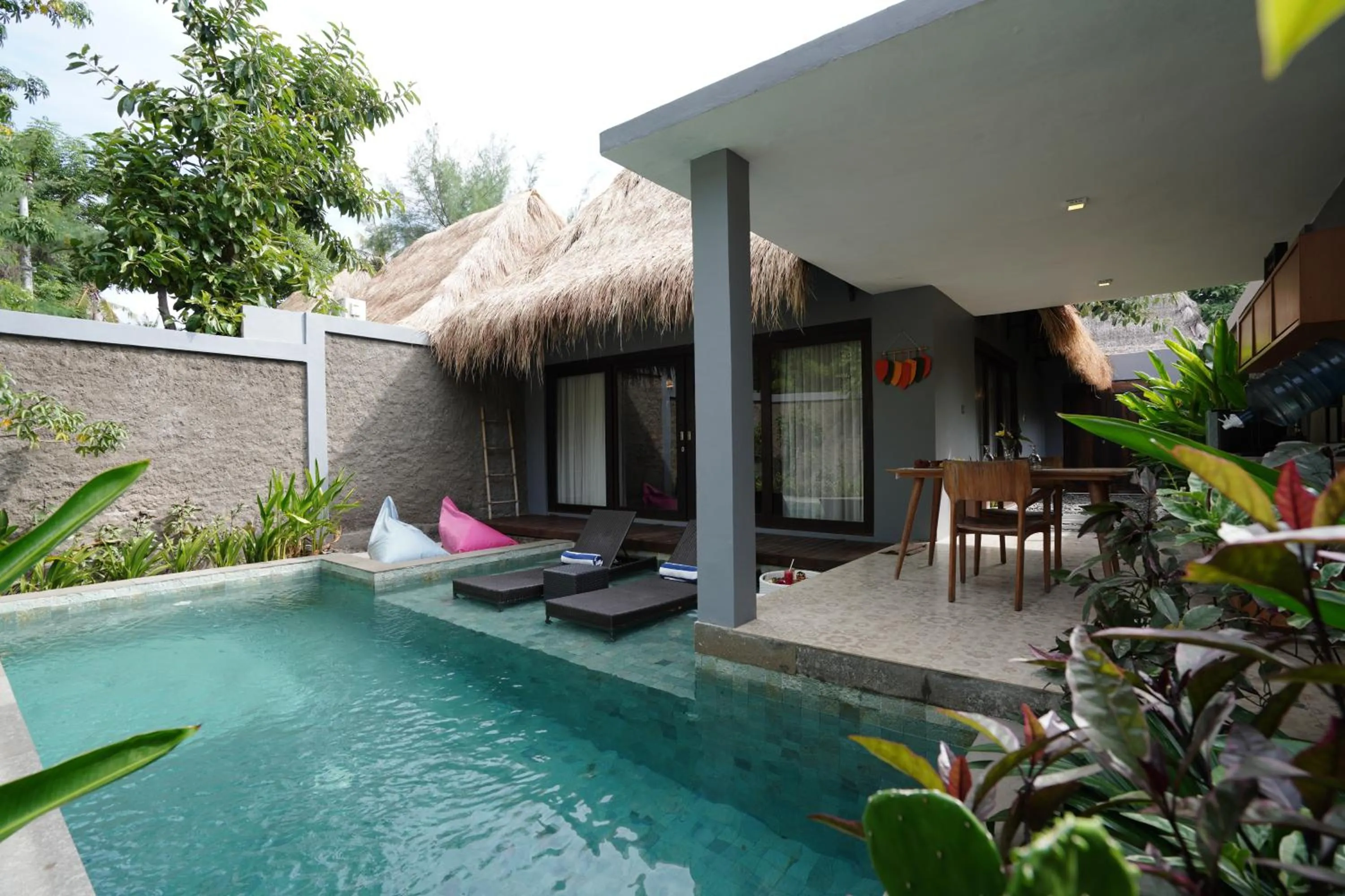 Pool view in A Villa Gili Air
