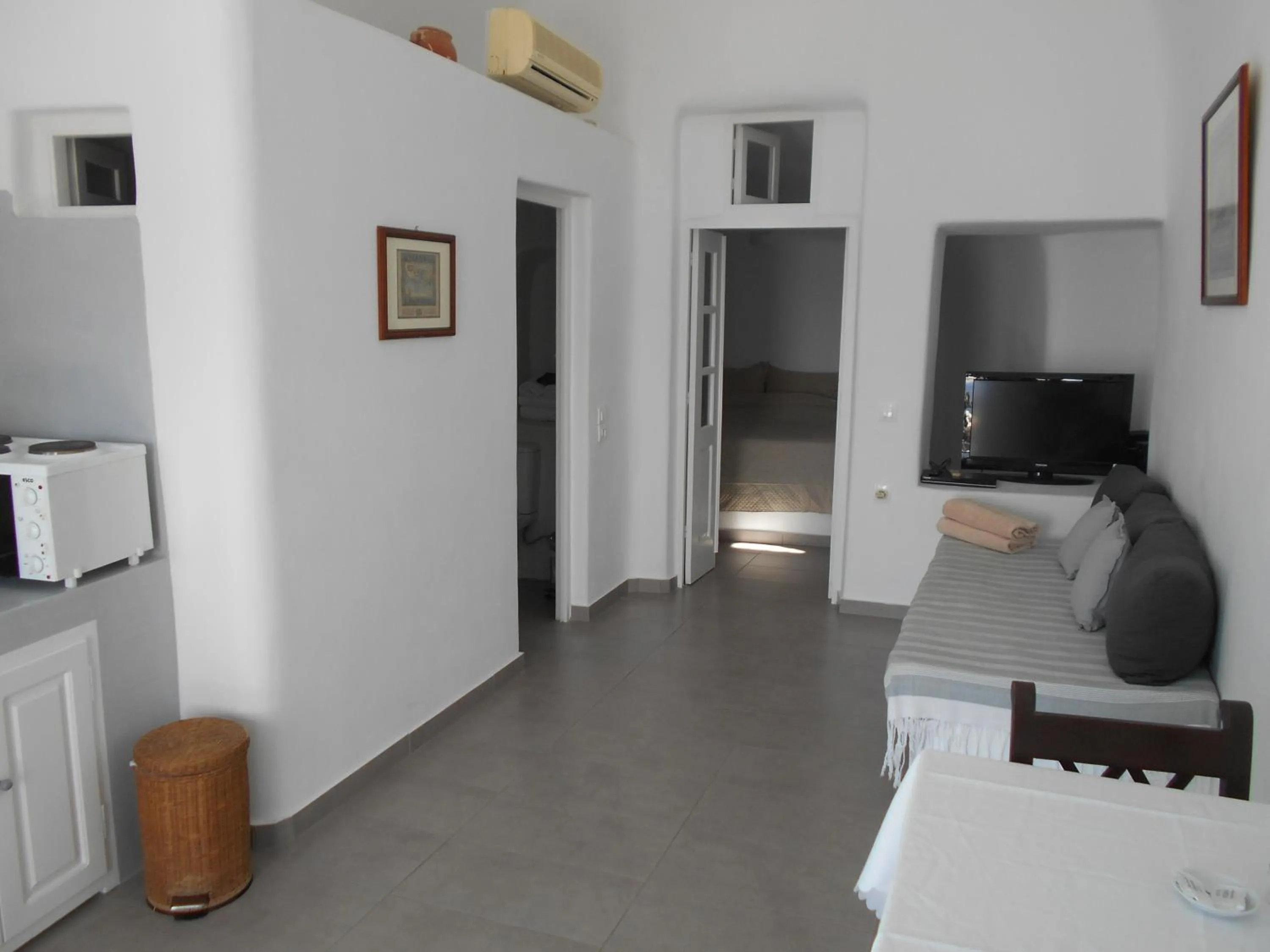 Seating area, Bed in Rimida Villas