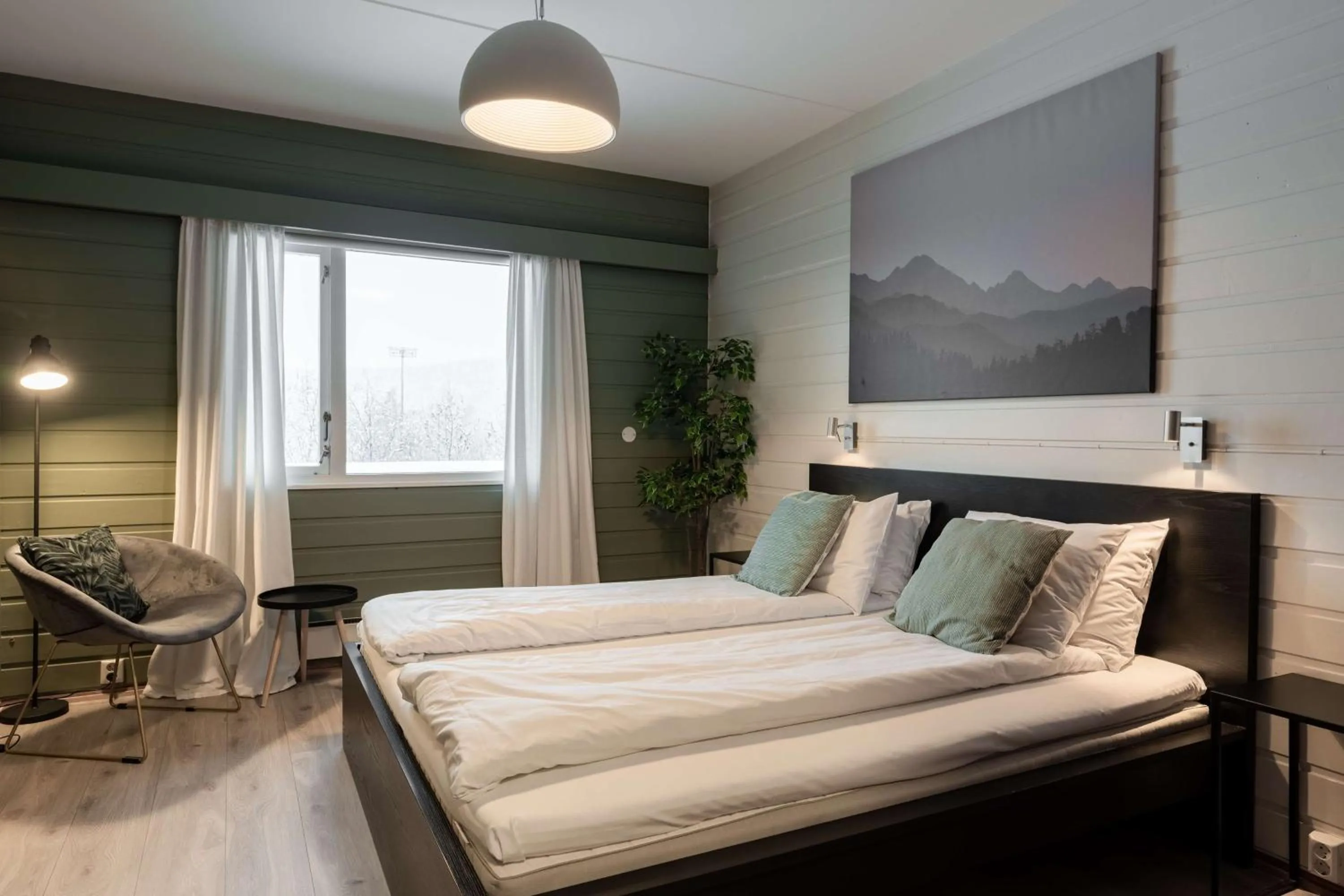 Bedroom, Bed in Olympiatoppen Sportshotel - Scandic Partner