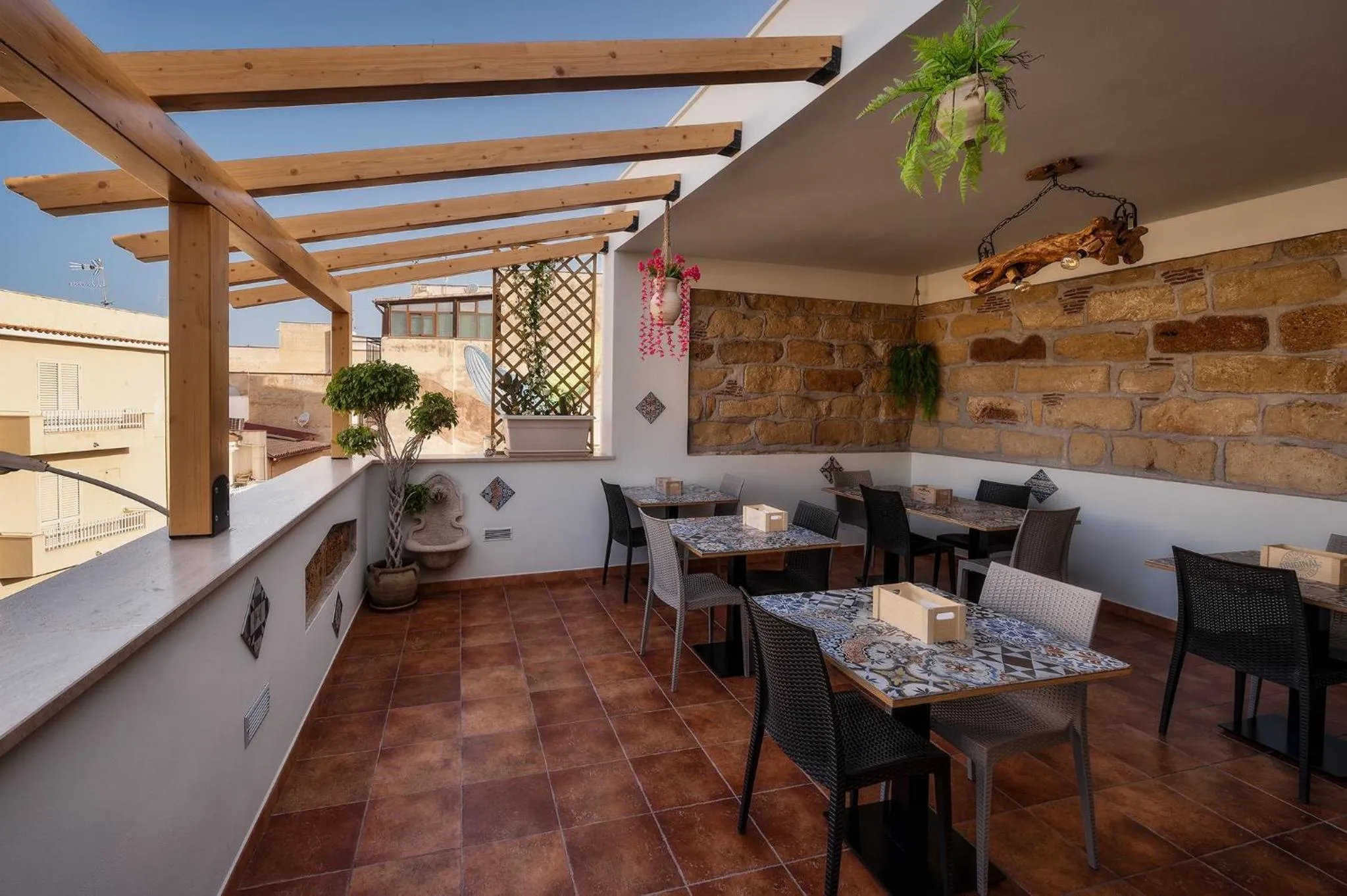 Balcony/Terrace in B&B Le Oasi