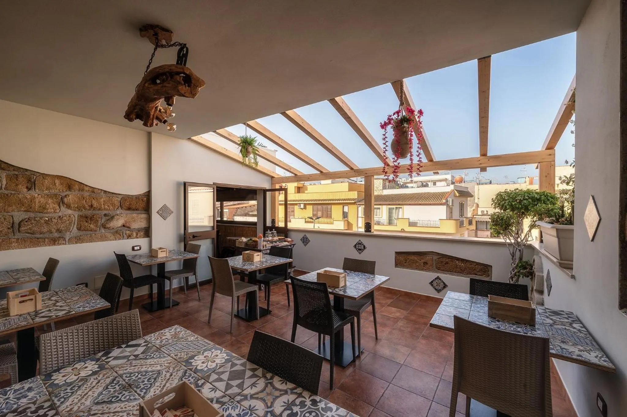 Balcony/Terrace in B&B Le Oasi